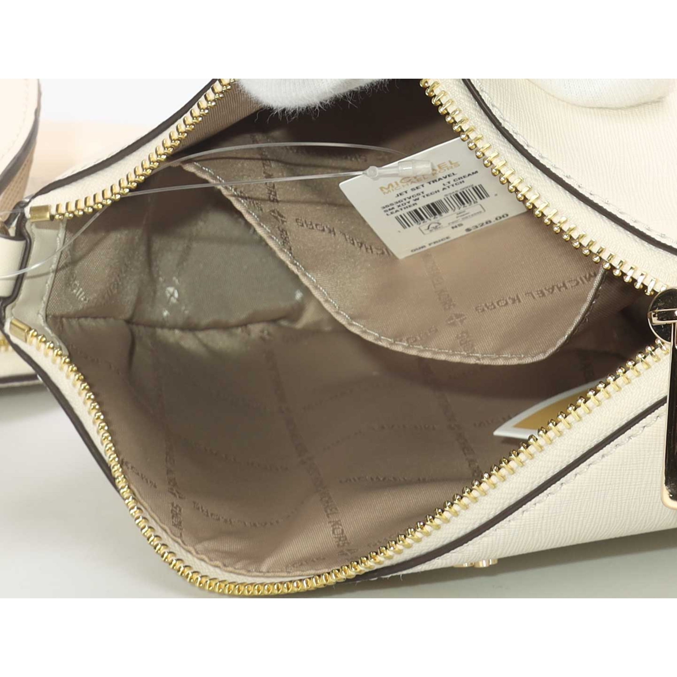 Michael Kors Jet Set Off White Crossbody Bag