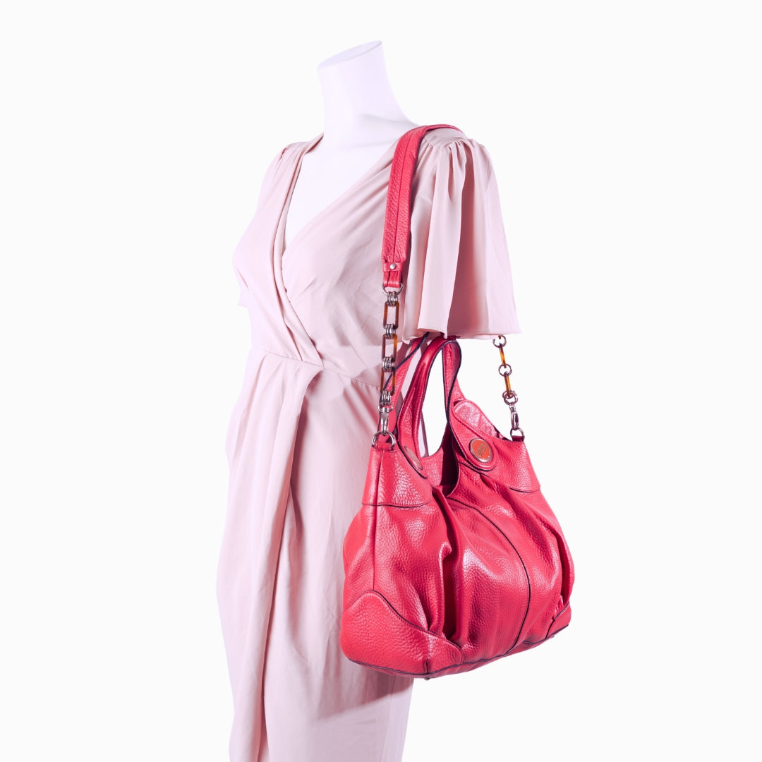 Balenciaga Pink Leather Shoulder Bag