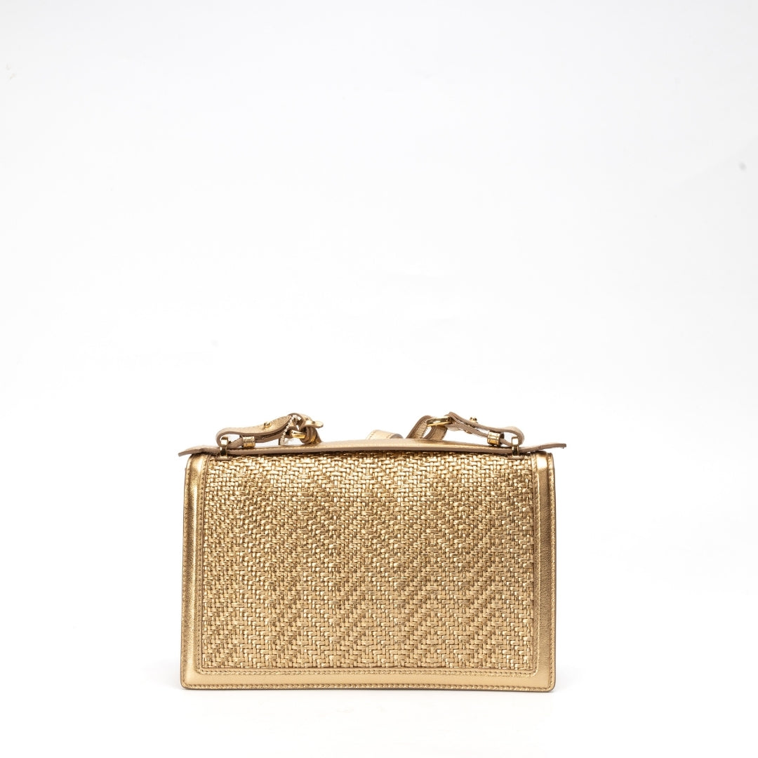 Salvatore Ferragamo Metallic Aileen Shoulder Bag
