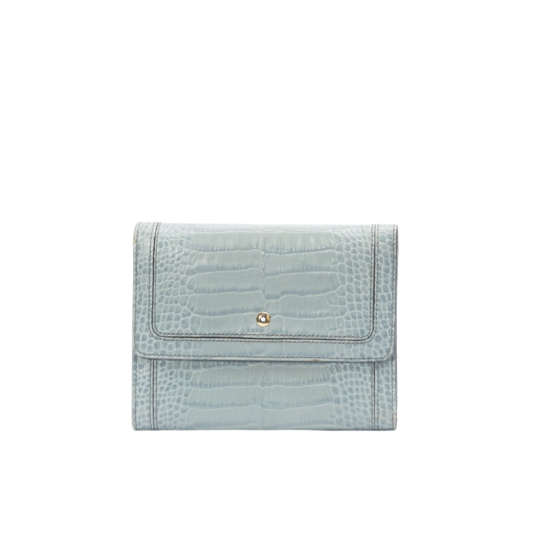 Montblanc Blue Flap Wallet
