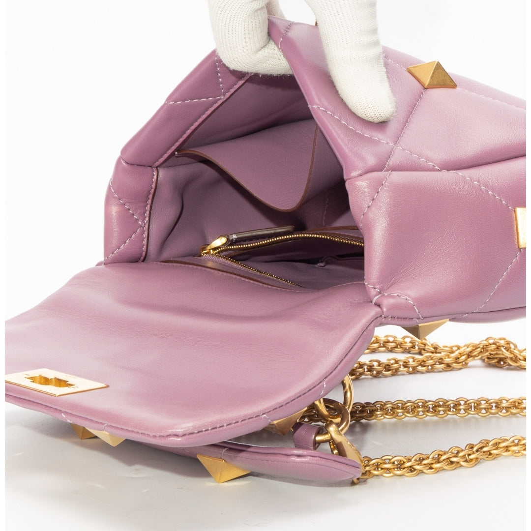 Valentino Garavani Small Roman Stud Top Handle Bag