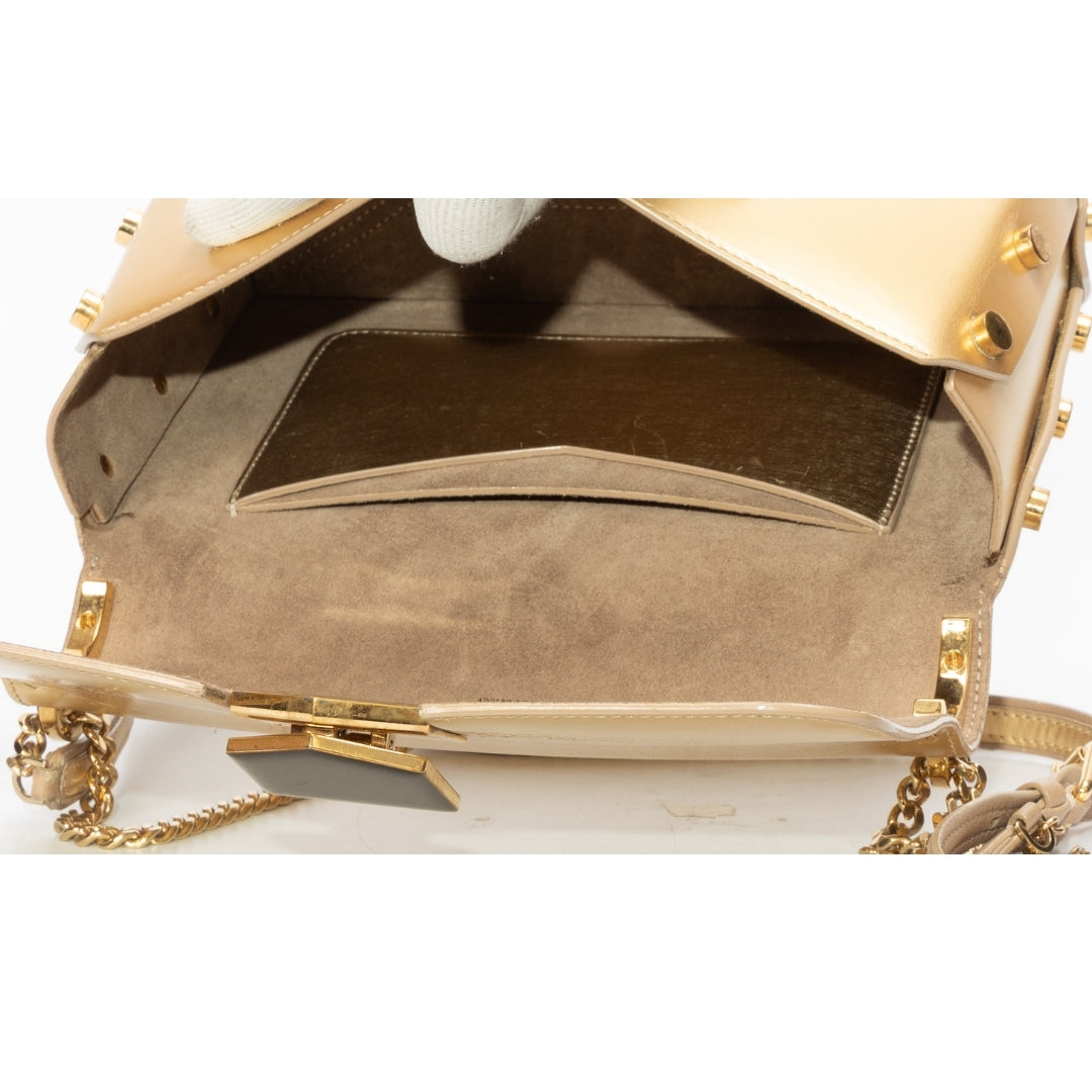 Jimmy Choo Leather Lockette Shoulder Bag