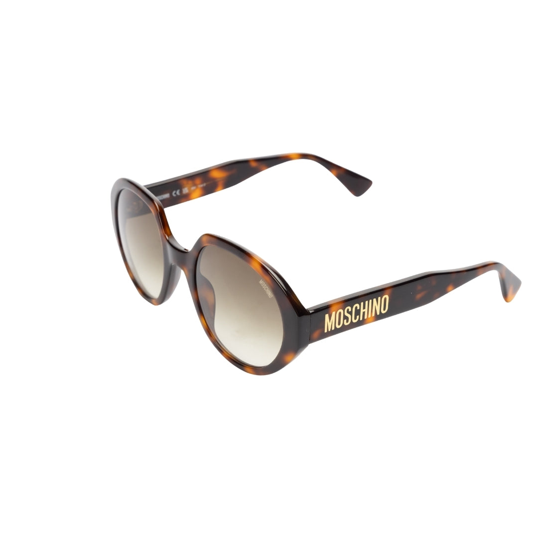Moschino Logo Women Round Sunglasses