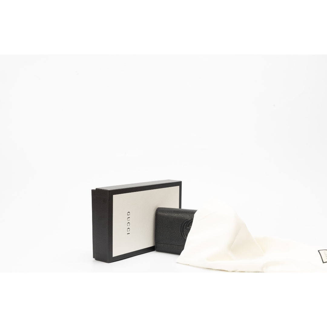Gucci Leather Soho Continental Flap Wallet