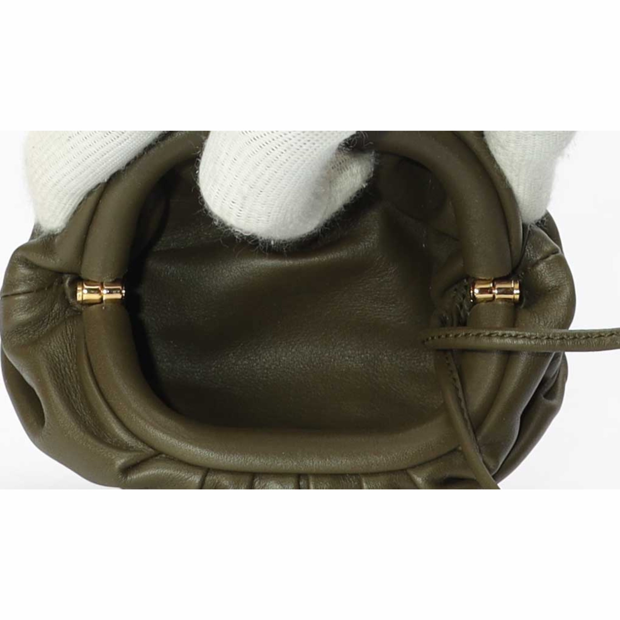 Bottega Veneta Olive Green Mini The Pouch Sling Bag