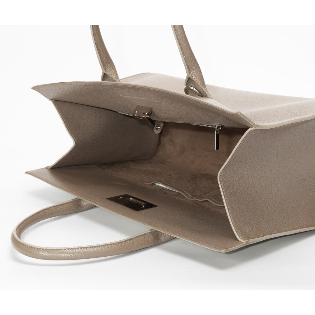Jimmy Choo Beige Riley Convertible Tote