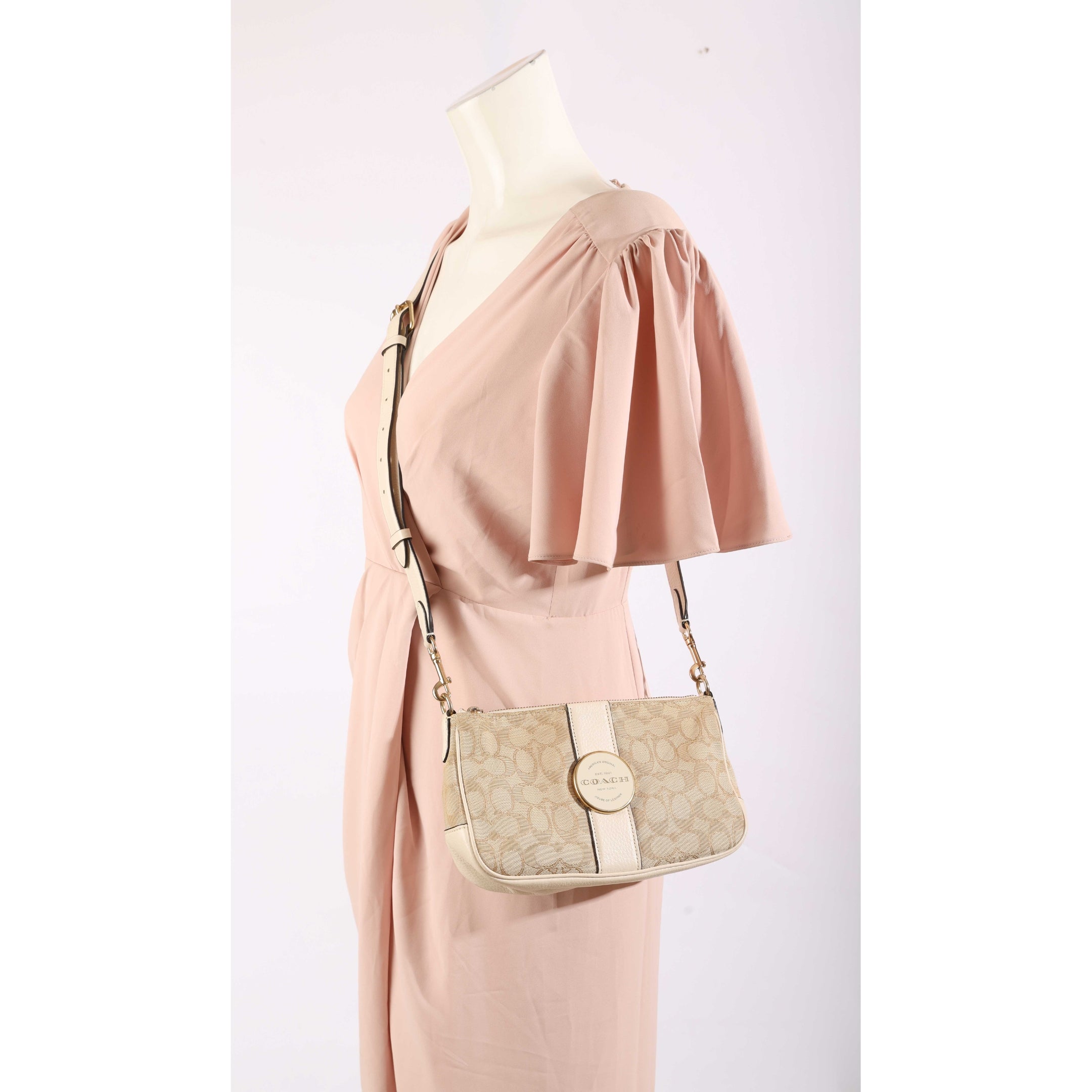 Coach Signature Jacquard Lonnie Bag