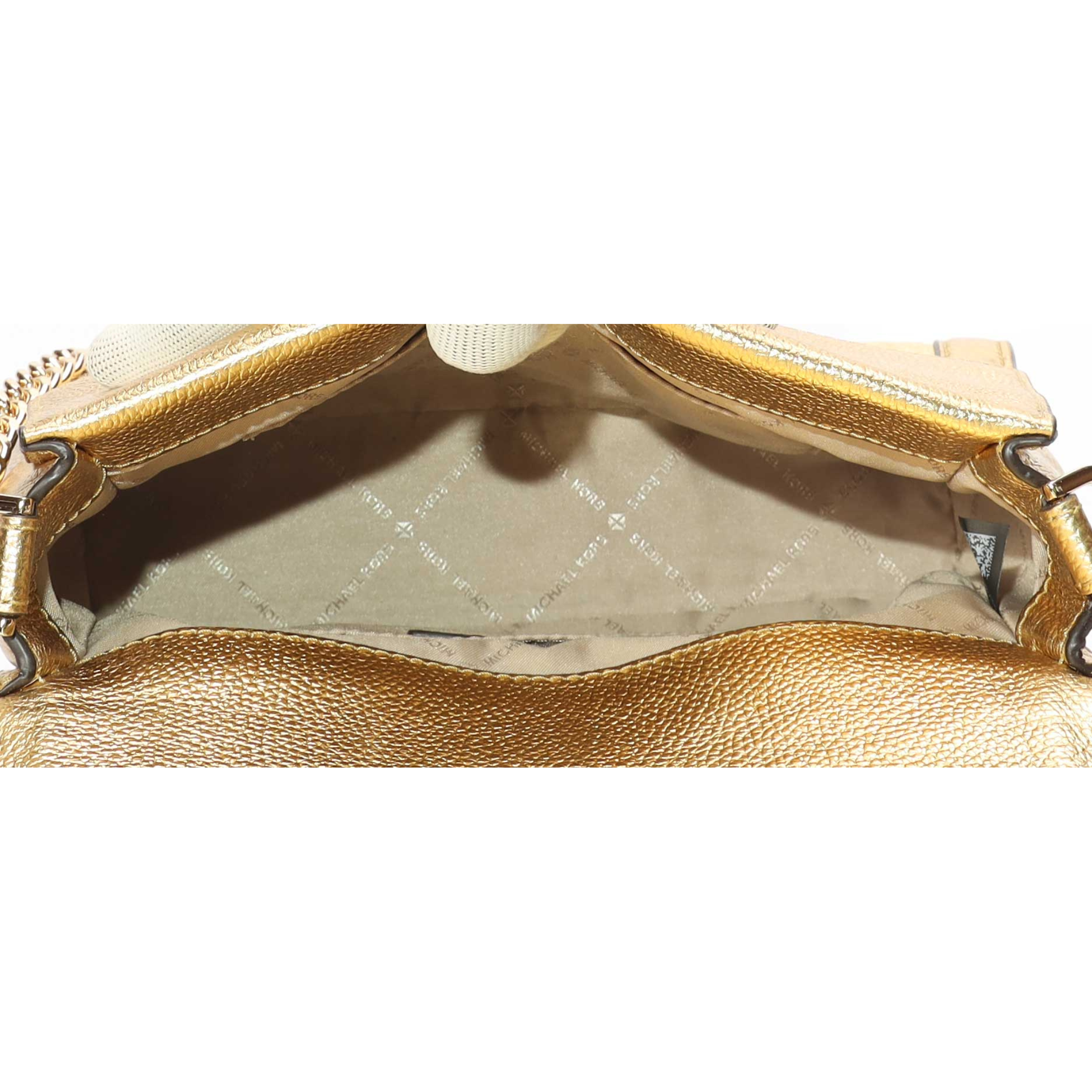 Michael Kors Gold Kinsley Shoulder Bag