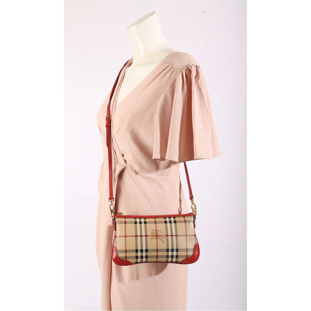 Burberry Haymarket Check Crossbody Bag