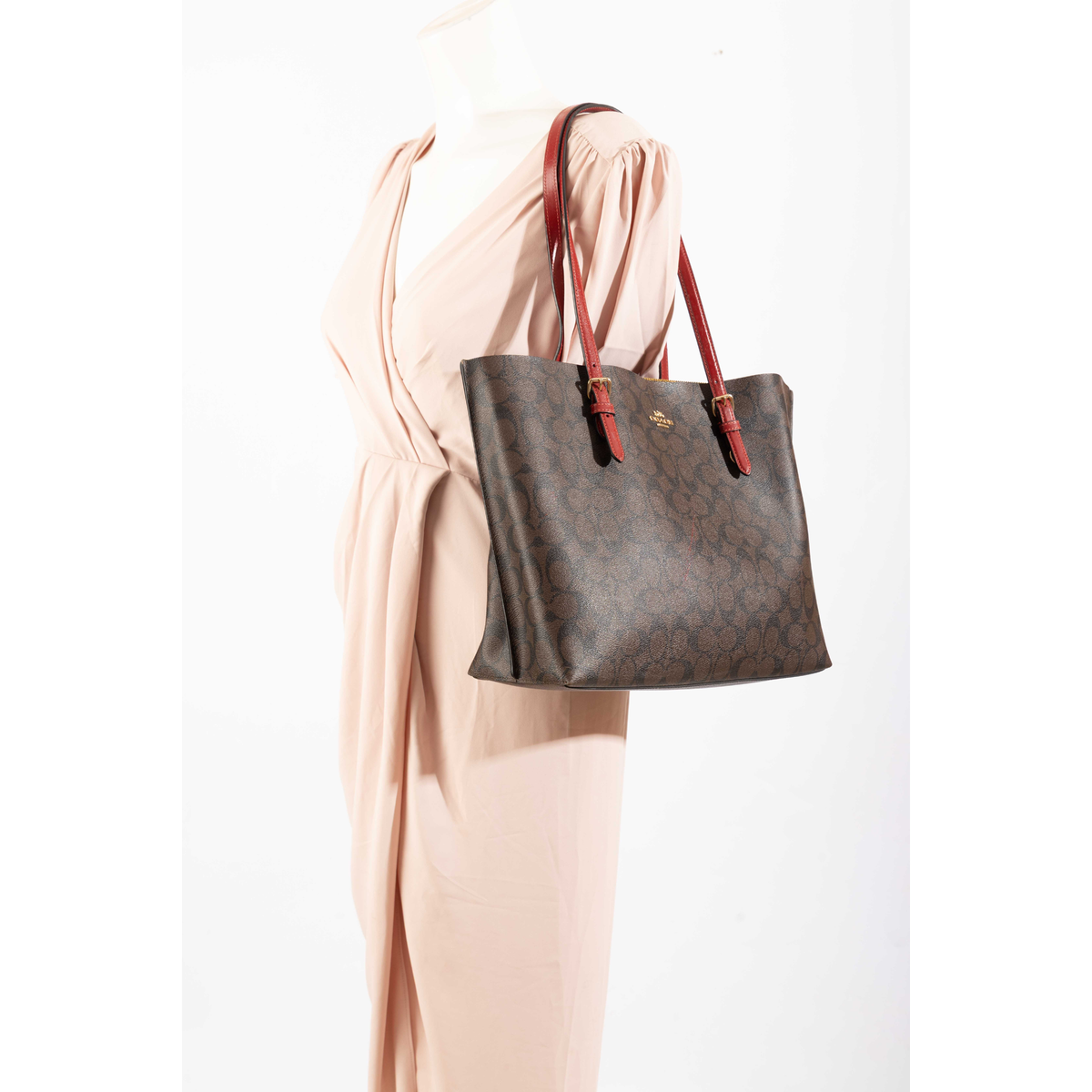 Coach Signature Logo Mollie Tote