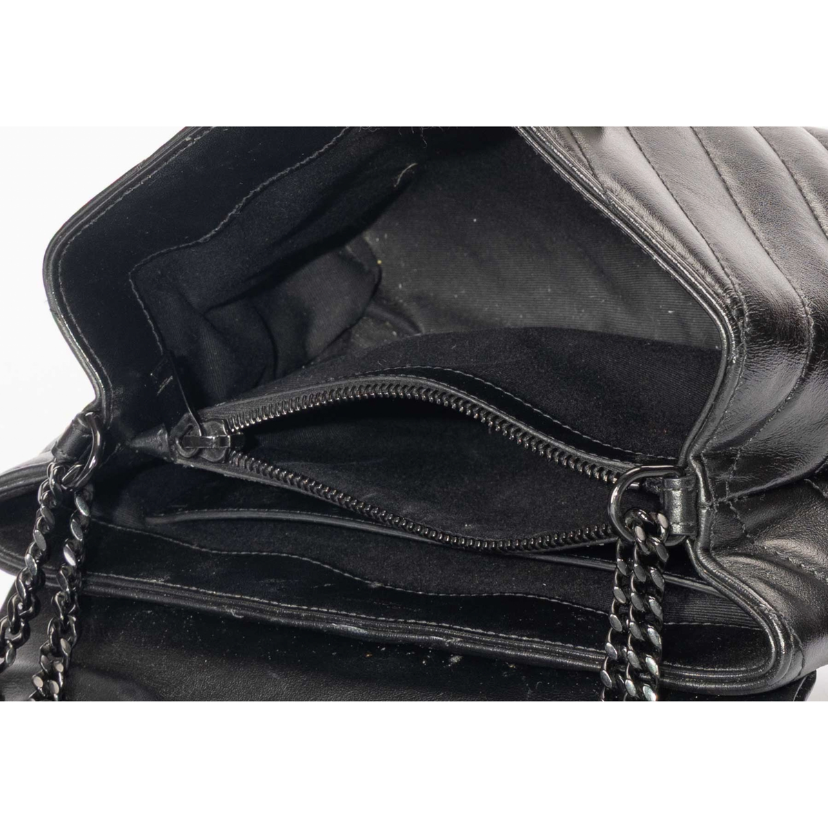 Saint Laurent Black Convertible Shoulder Bag