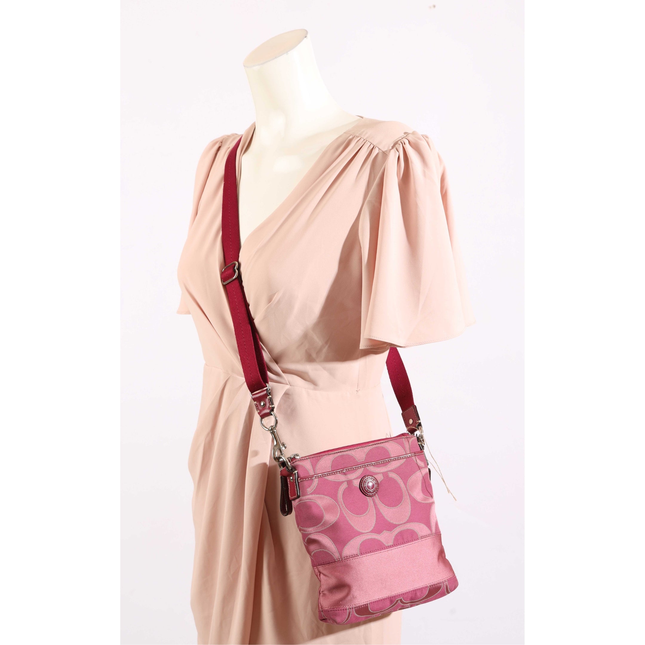 Coach Pink File Crossbody Bag
