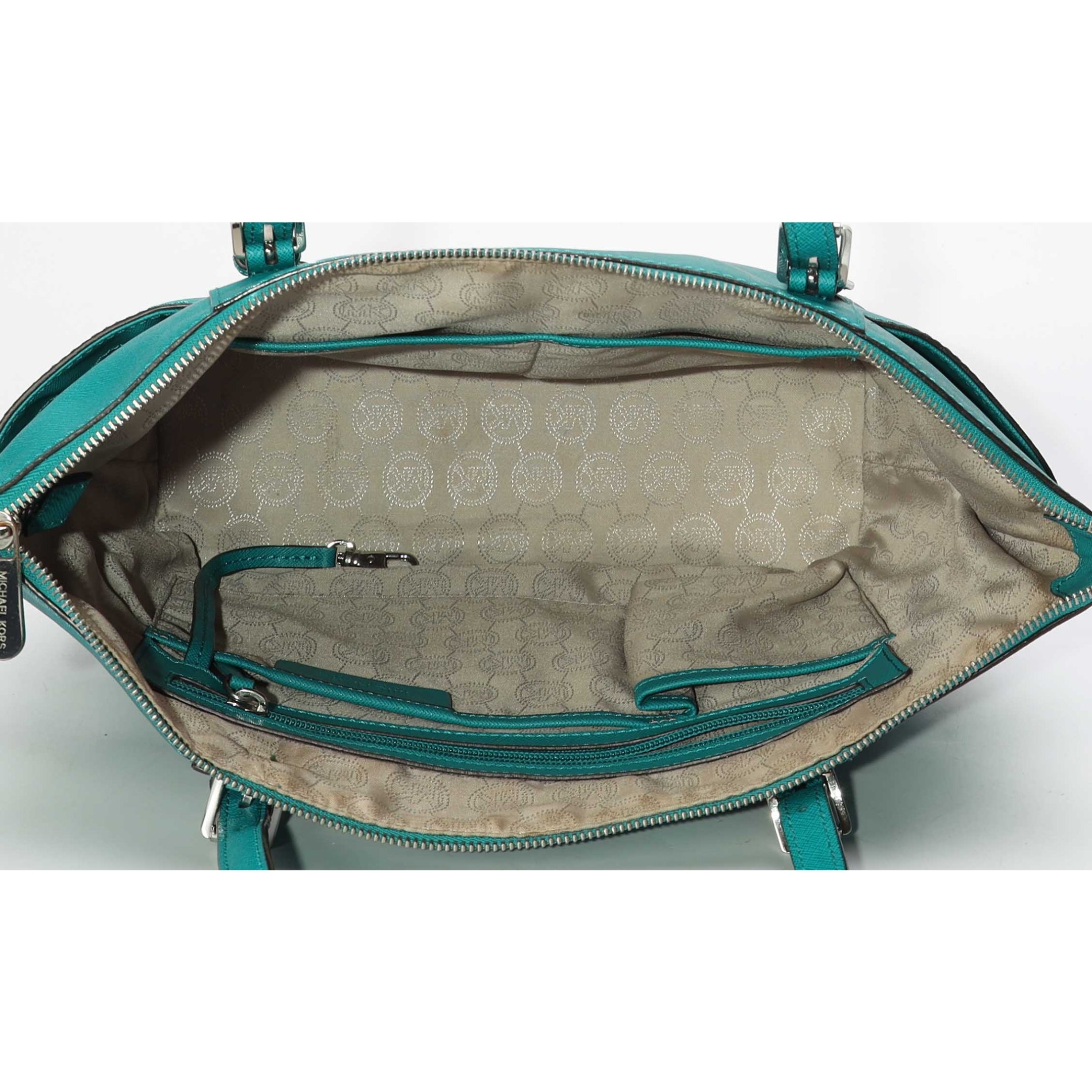 Michael Kors Charlotte Teal Tote
