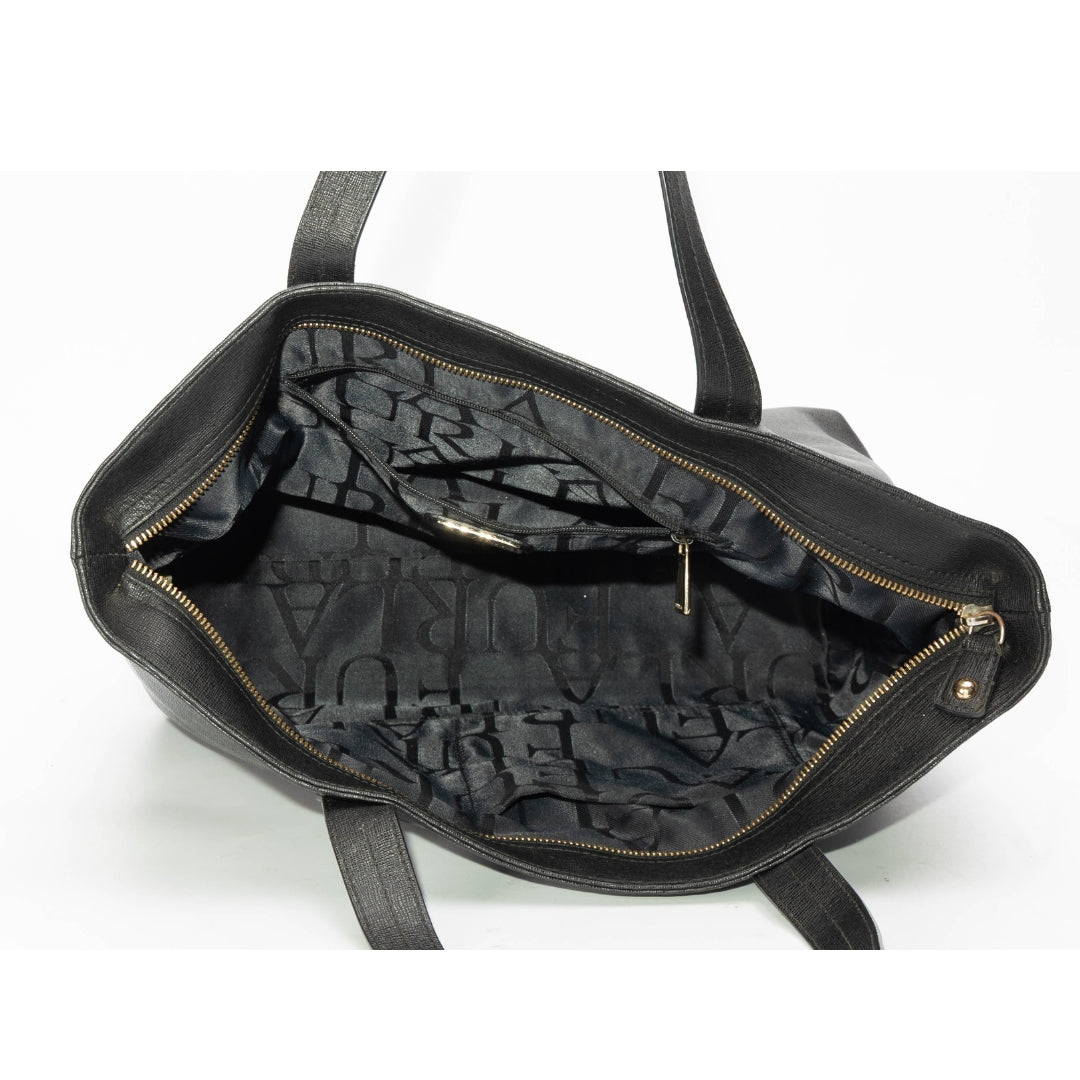Furla Black Saffiano Leather Linda Tote