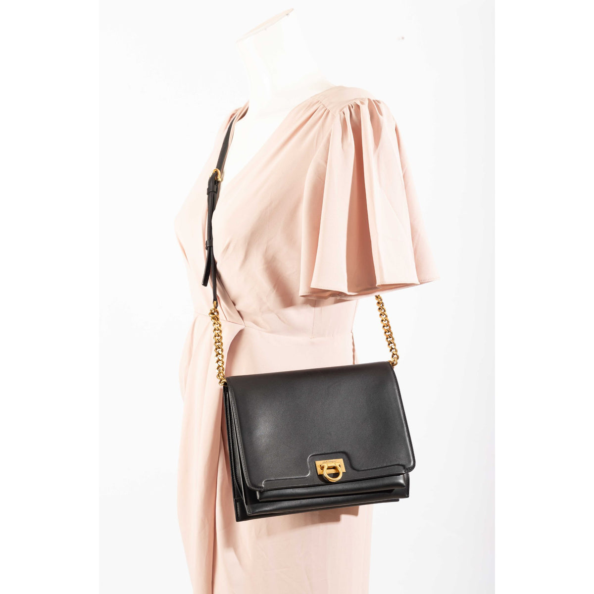Salvatore Ferragamo Trifolio Flap Crossbody Bag