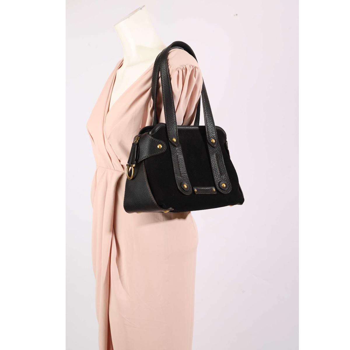 Salvatore Ferragamo Suede Leather Shoulder Bag