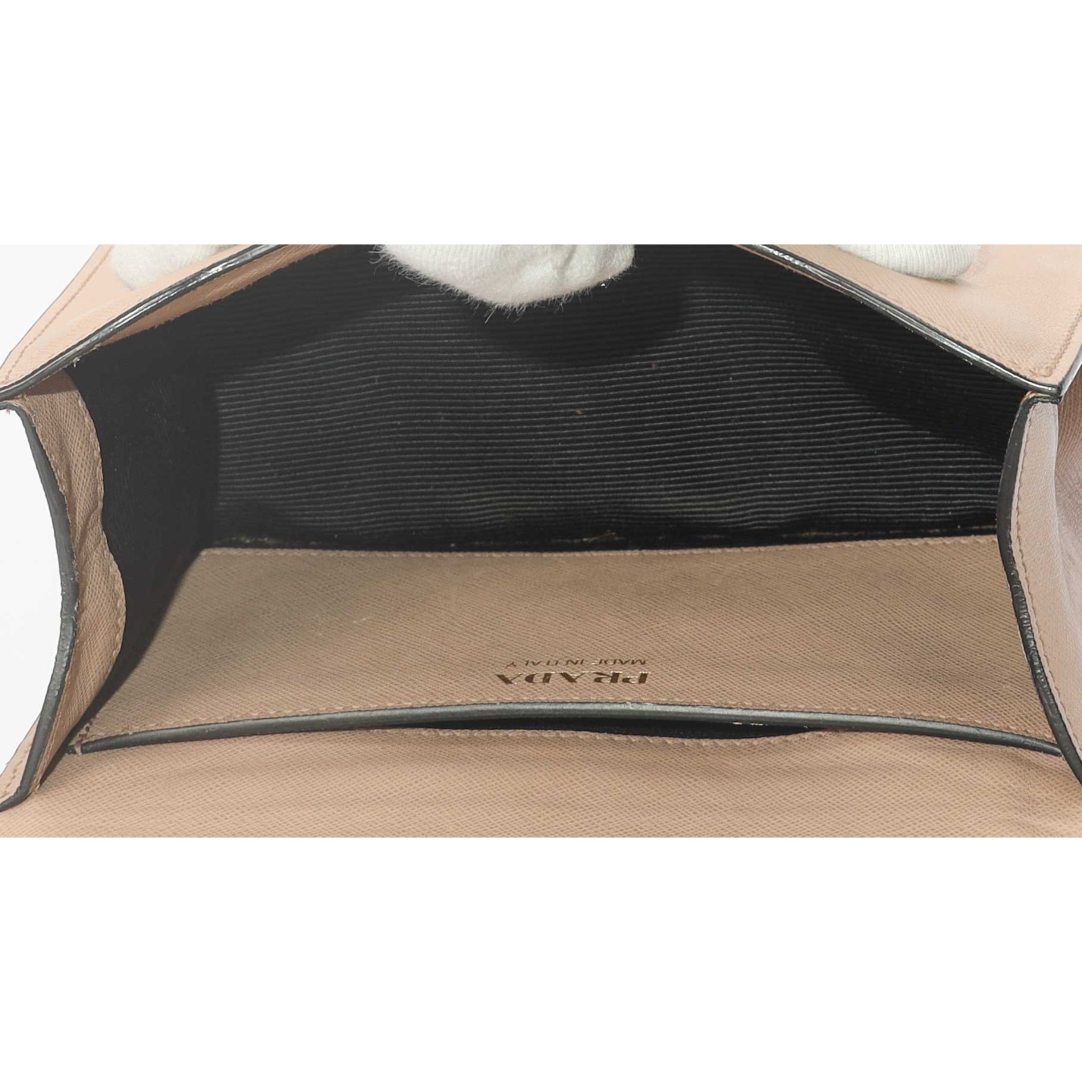Prada Beige Flap Shoulder Bag