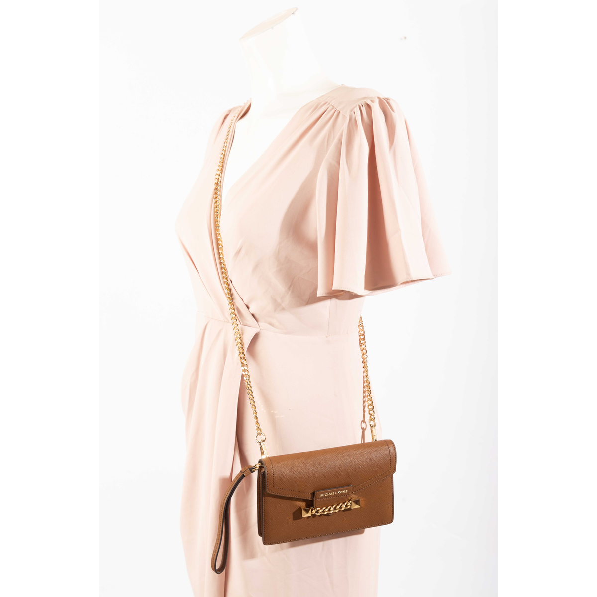 Michael Kors Karla Wristlet Chain Crossbody Bag