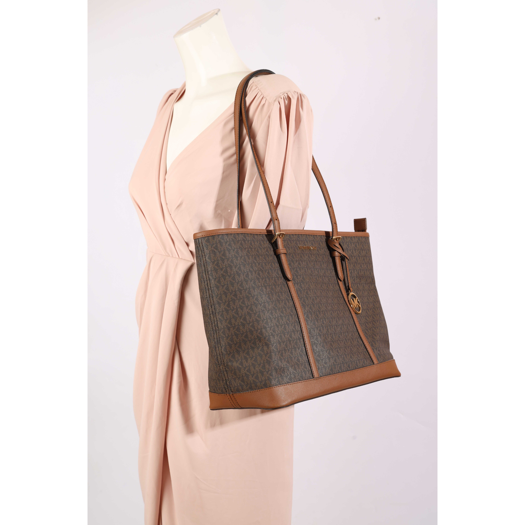 Michael Kors Brown Jet Set Travel Tote