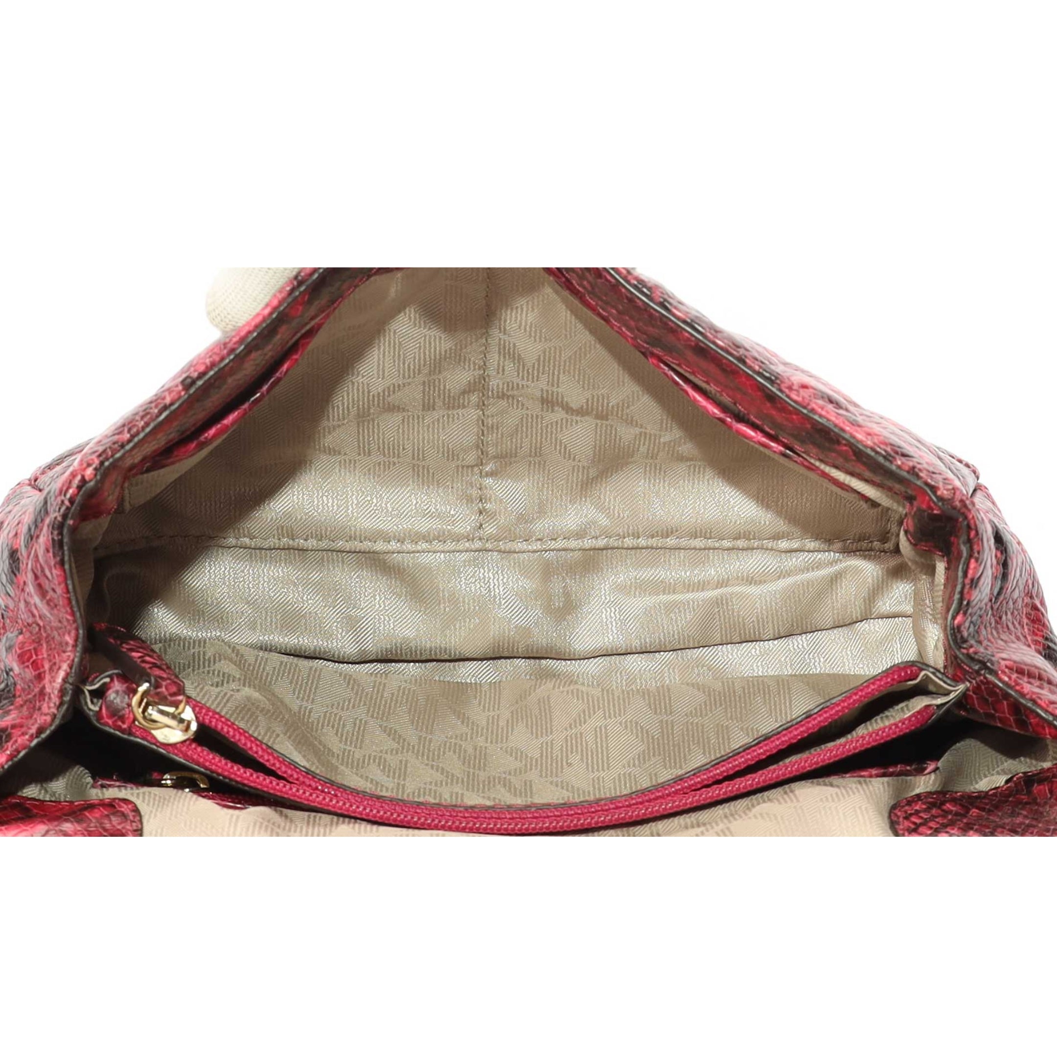 Michael Kors Sloan Quilted Snake Print Shoulder Bag