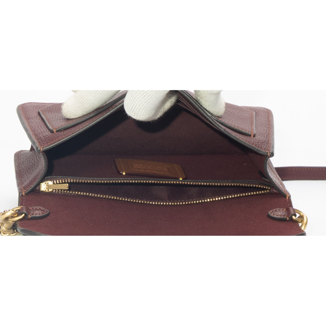Coach Tabby Maroon Medium Sling Bag