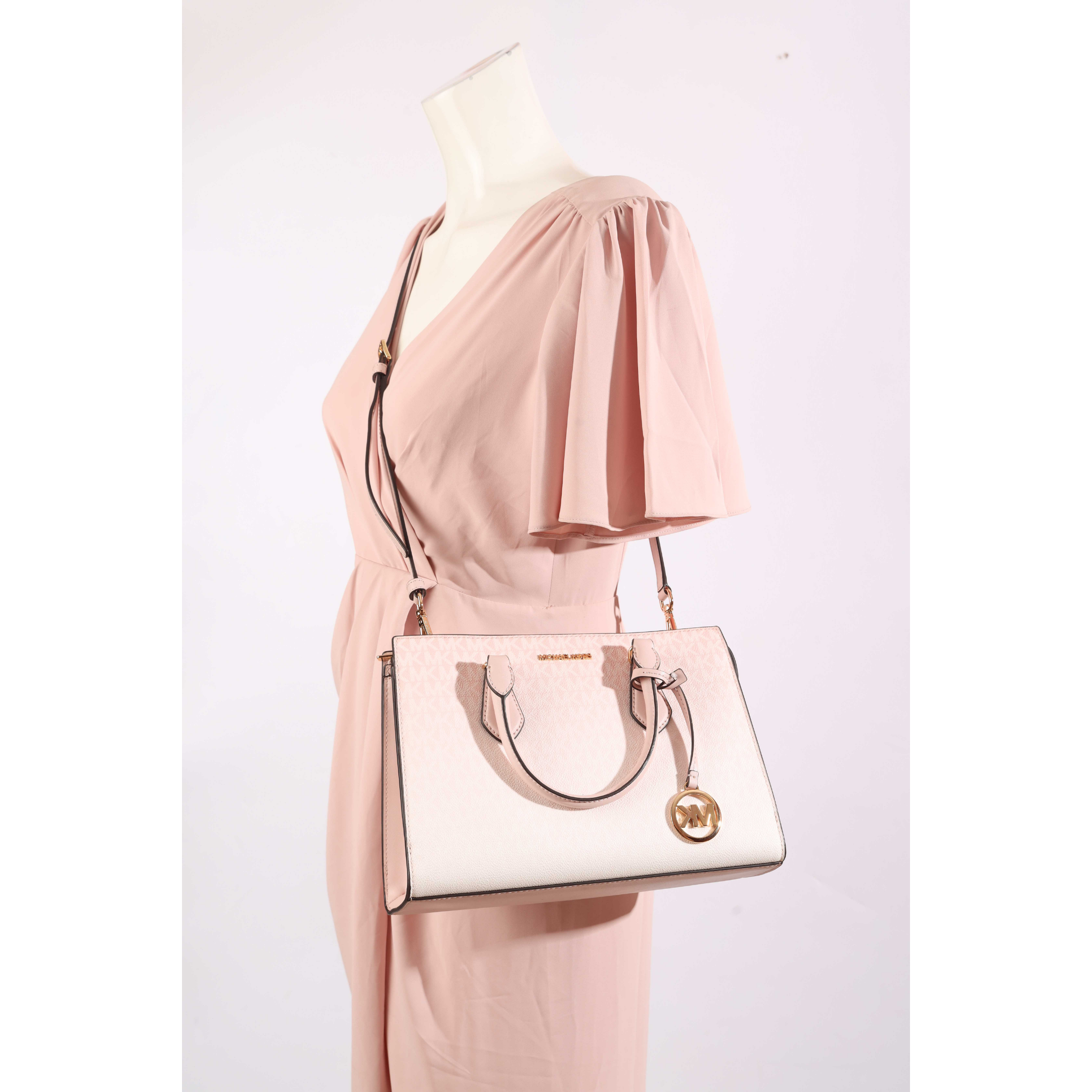 Michael Kors Pink Ombre Signature Logo Satchel