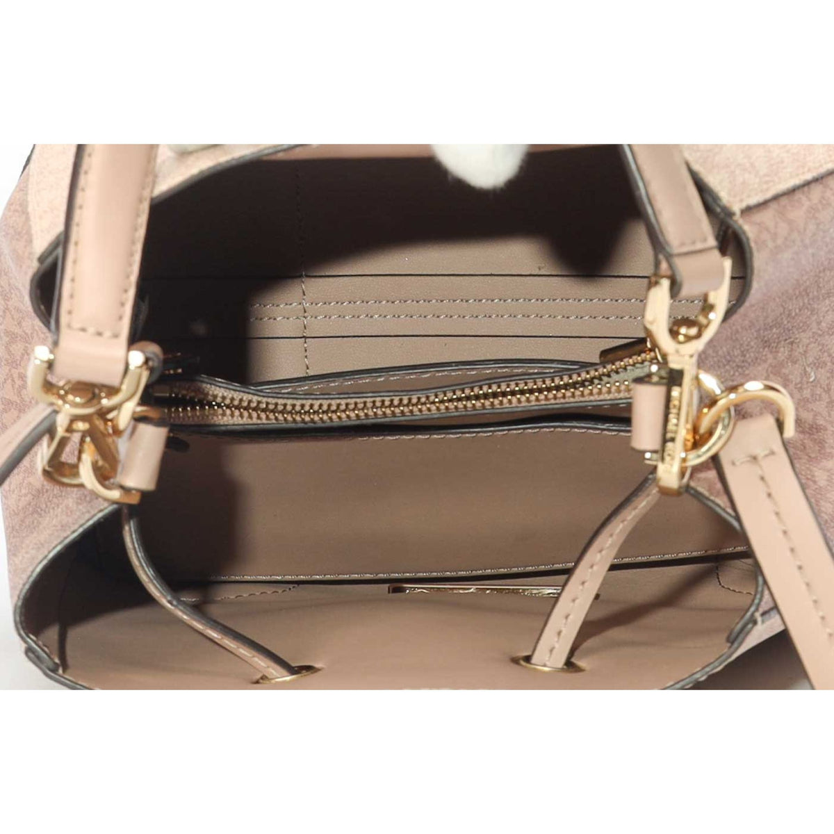 Michael Kors Pink Mercer Logo Bucket Bag