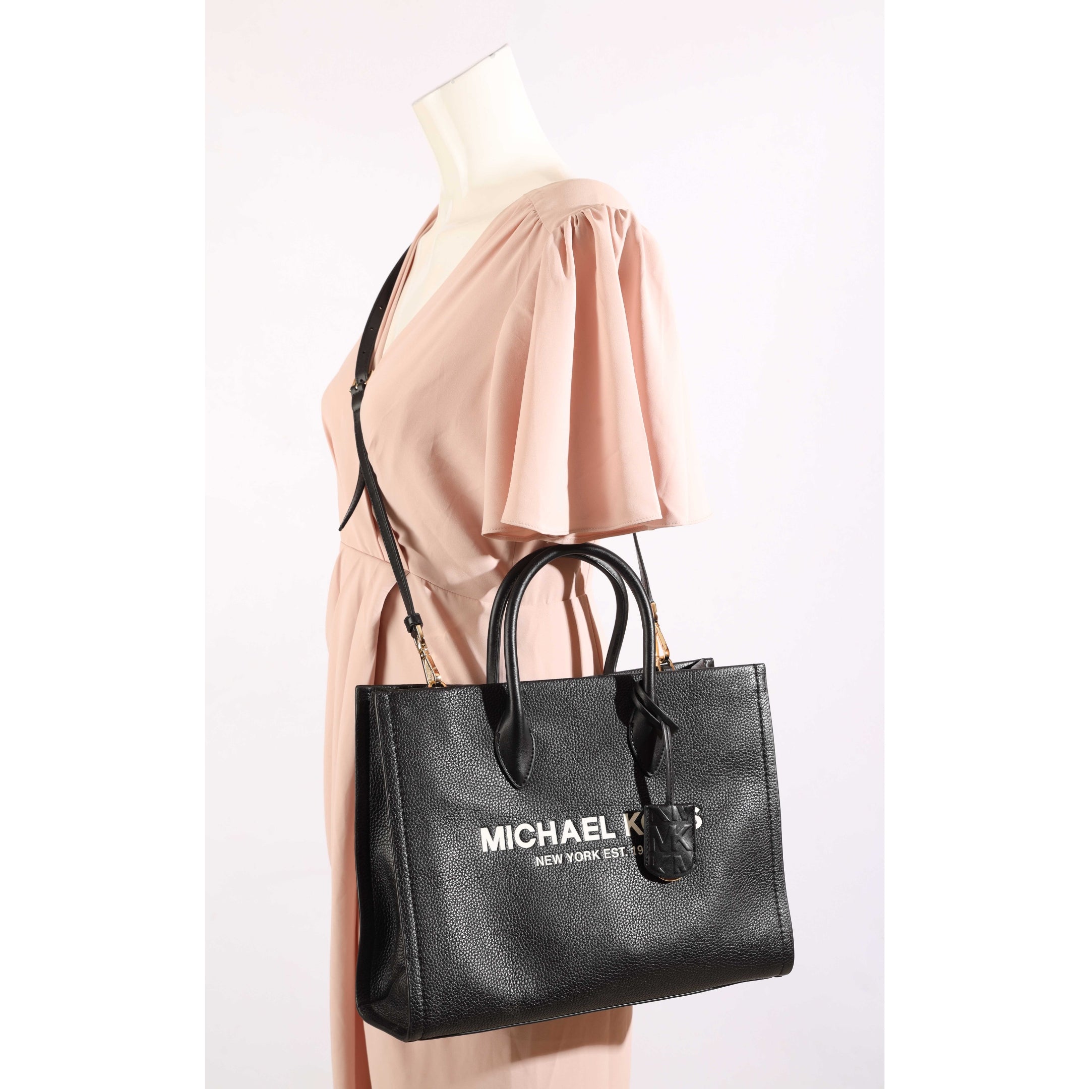 Michael Kors Black Mirella Medium Convertible Tote