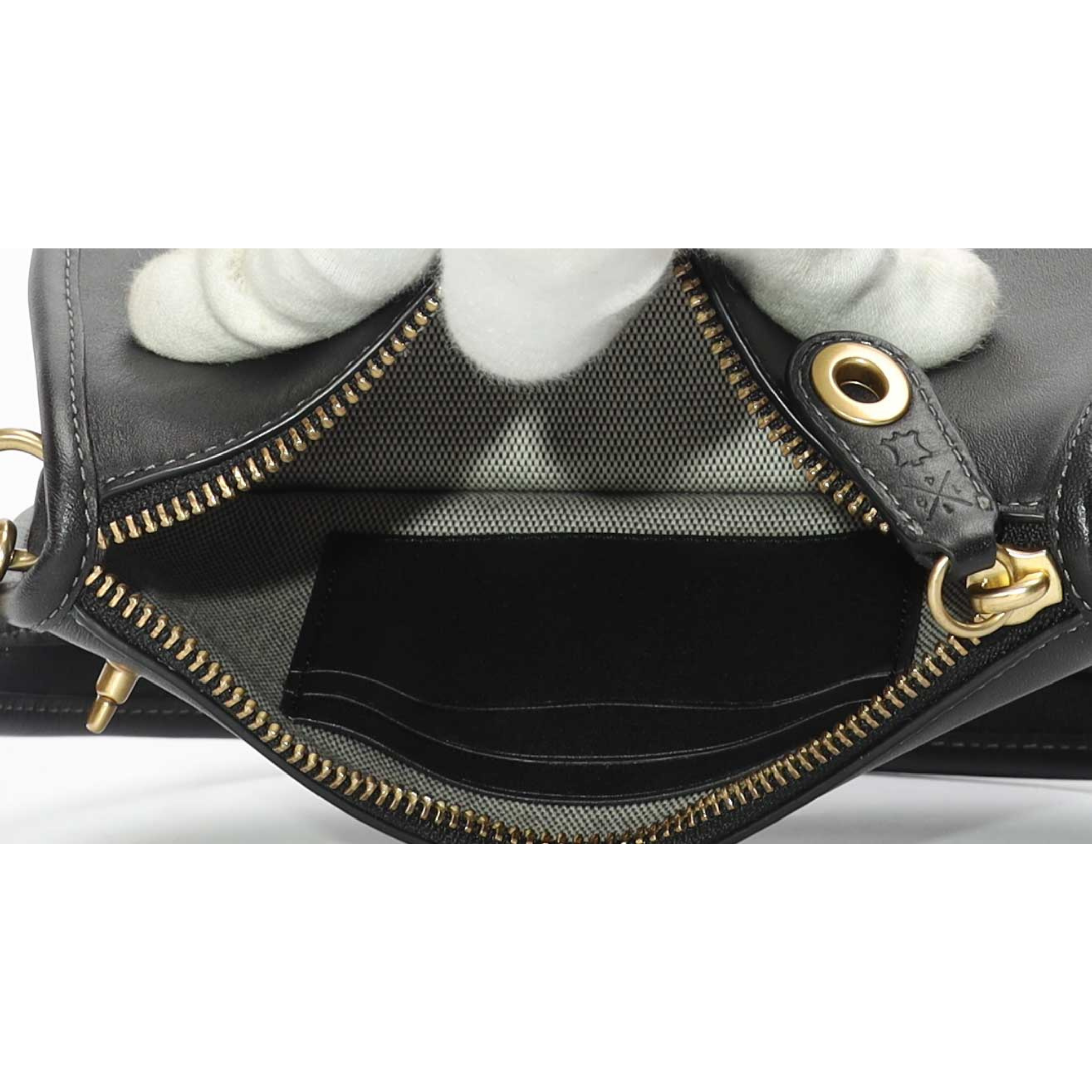 Coach Black Swinger Bag