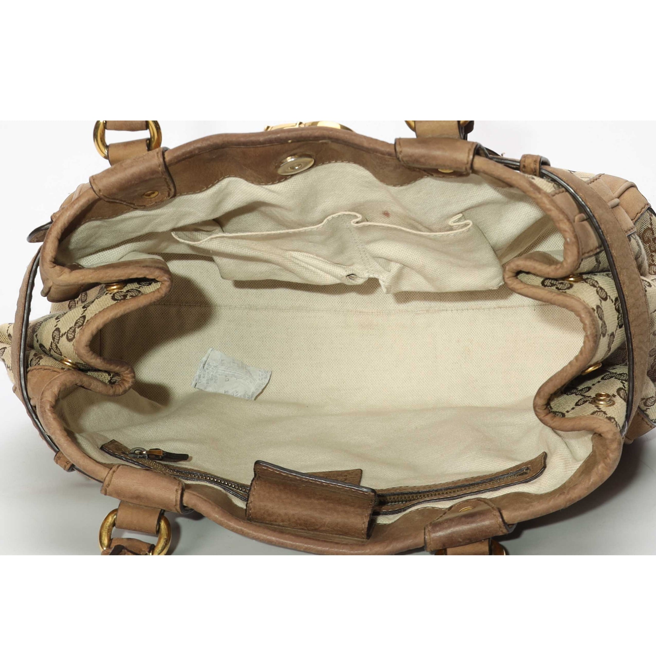 Gucci Beige GG Canvas Running Tote