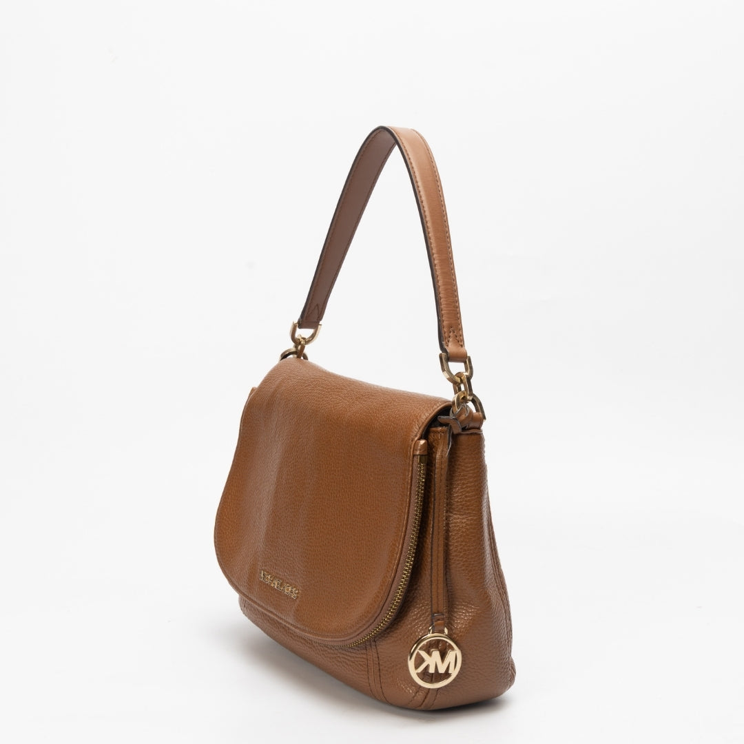 Michael Kors Bedford Medium Pebbled Leather Shoulder Bag