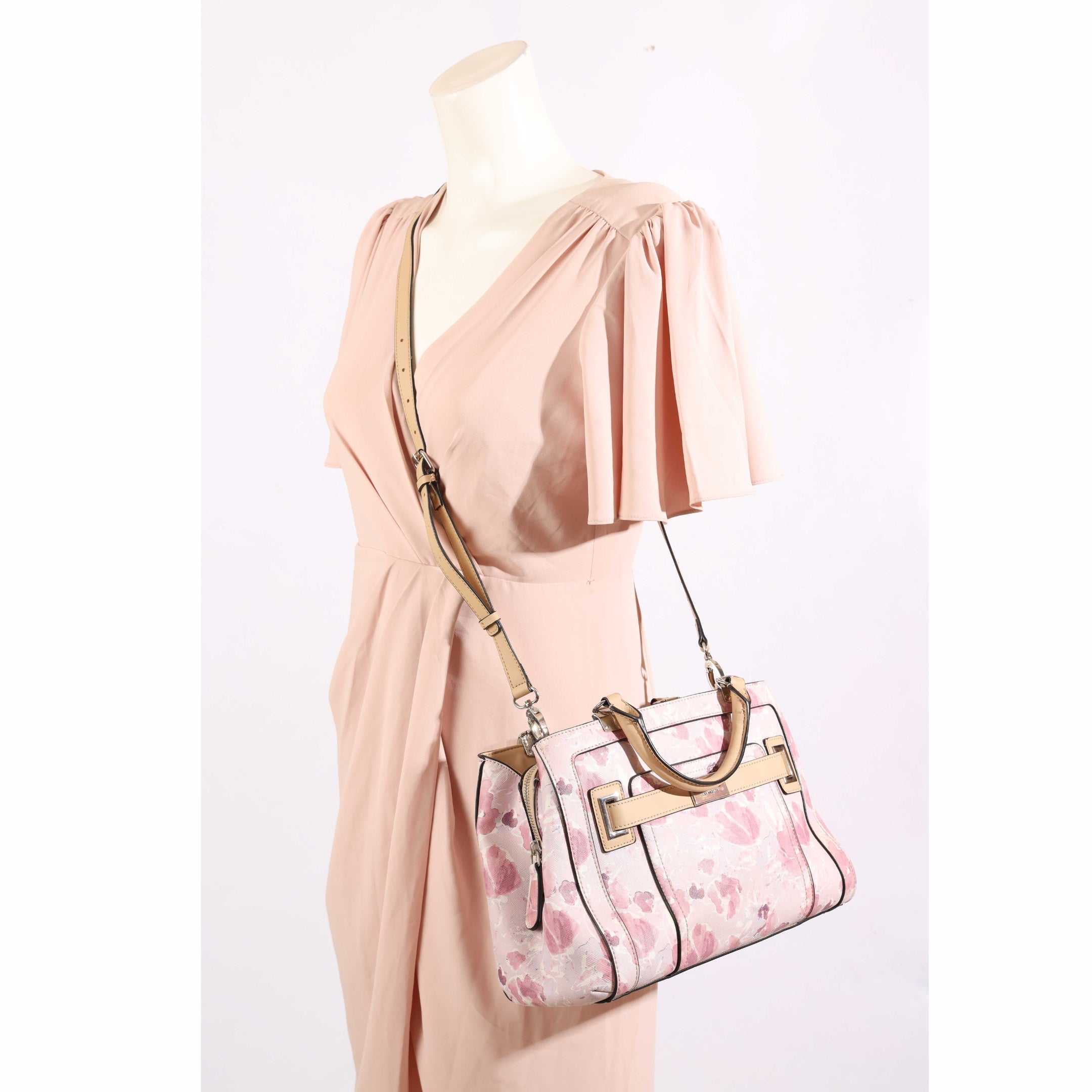 Guess Violet Floral Satchel