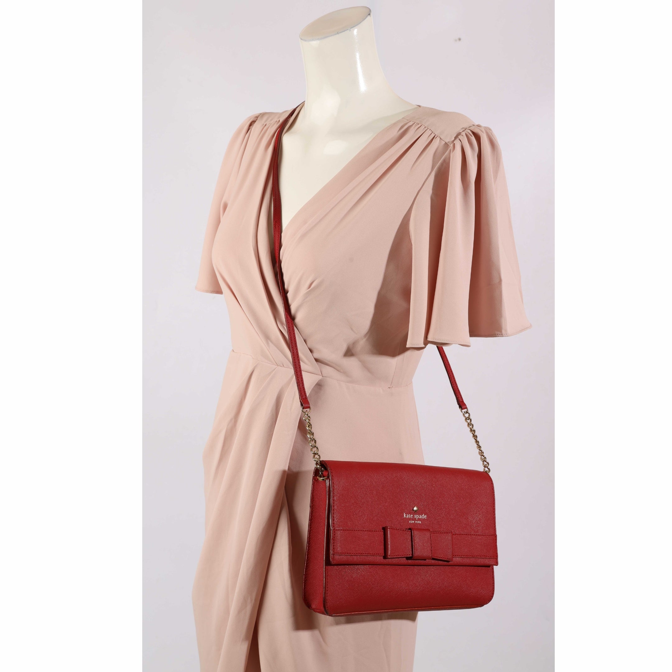Kate Spade Red Bow Flap Crossbody Bag
