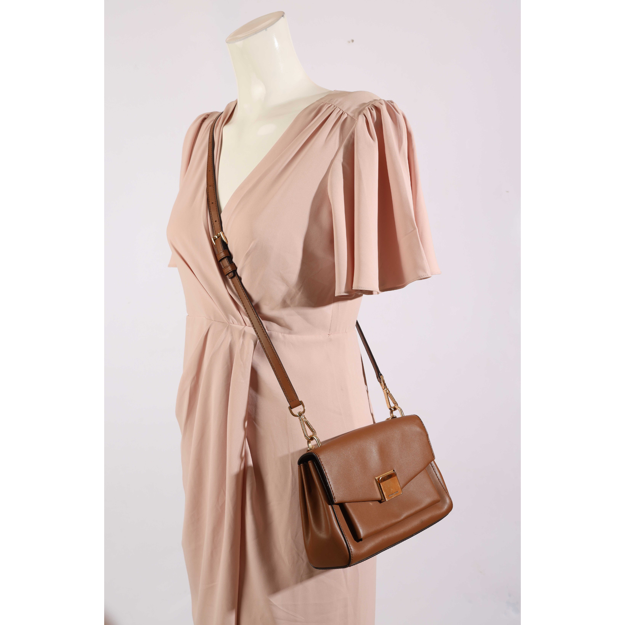Michael Kors Brown Lita Crossbody Bag