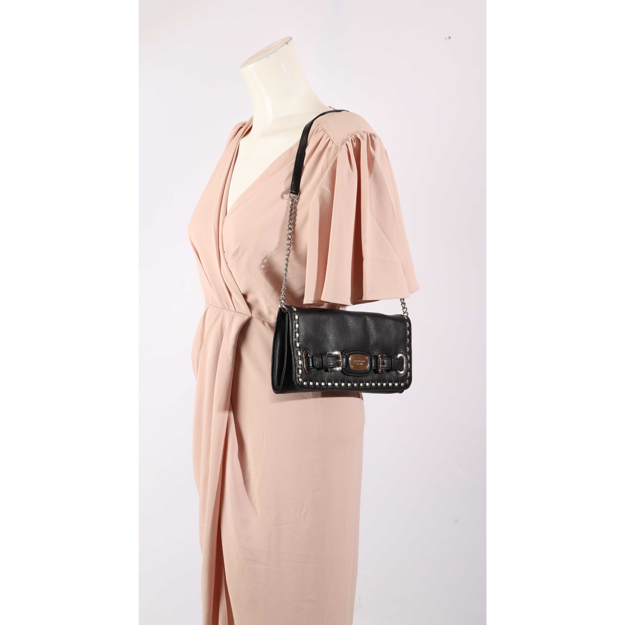 Michael Kors Black Hamilton Crossbody Bag