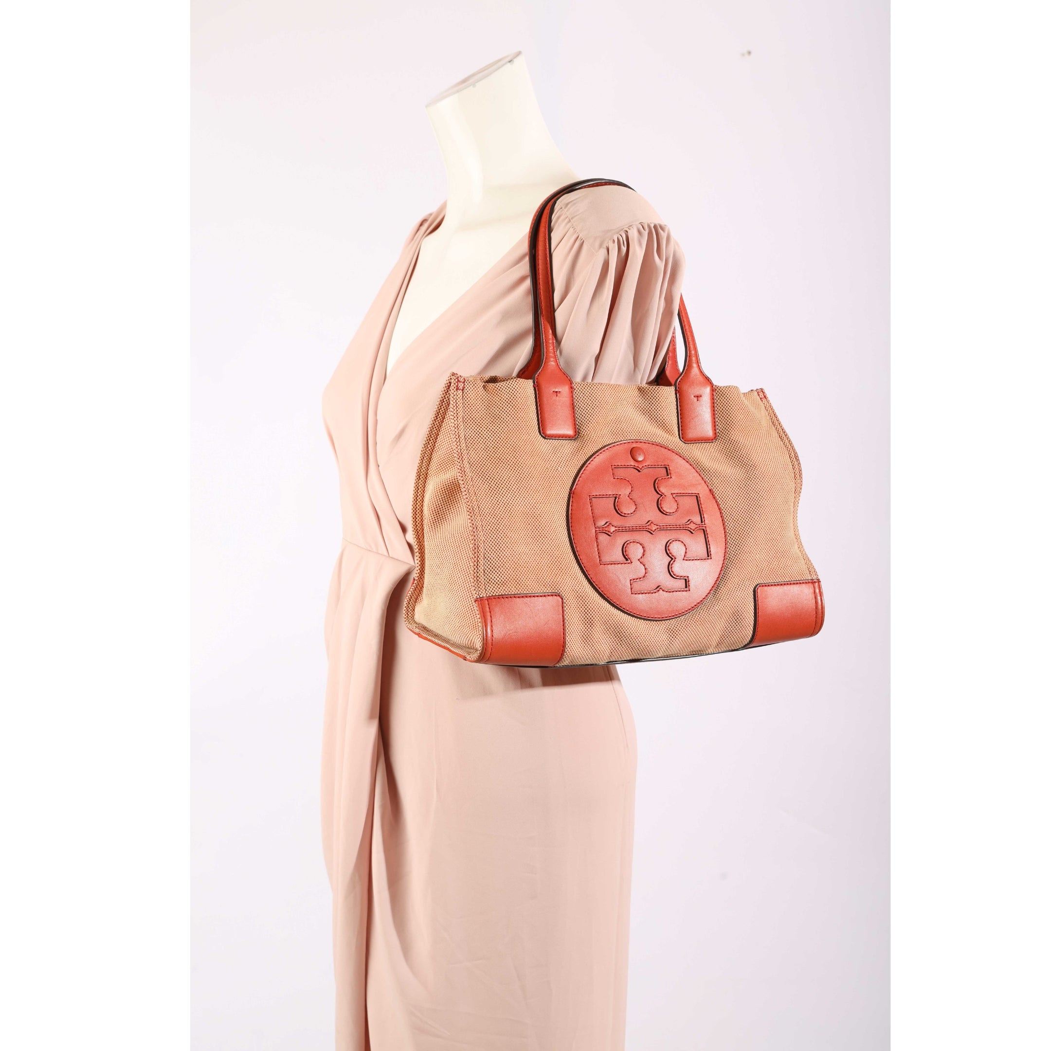 Tory Burch Orange Ella Tote