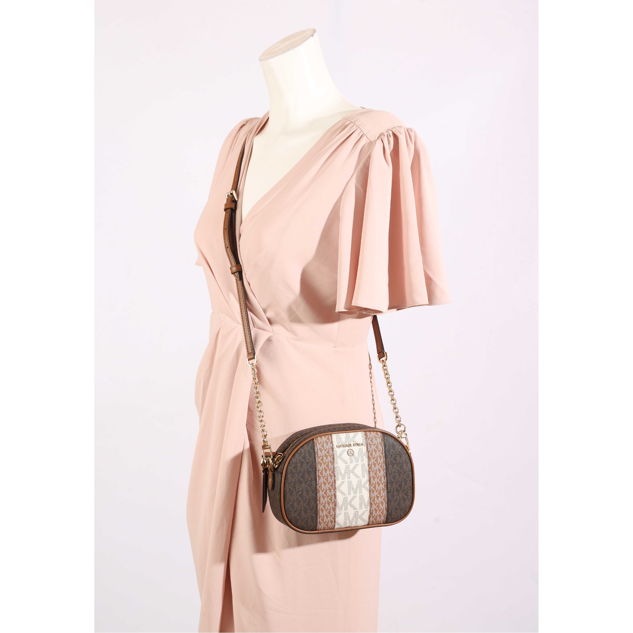 Michael Kors Jet Set Small Color-Block Logo Camera Bag