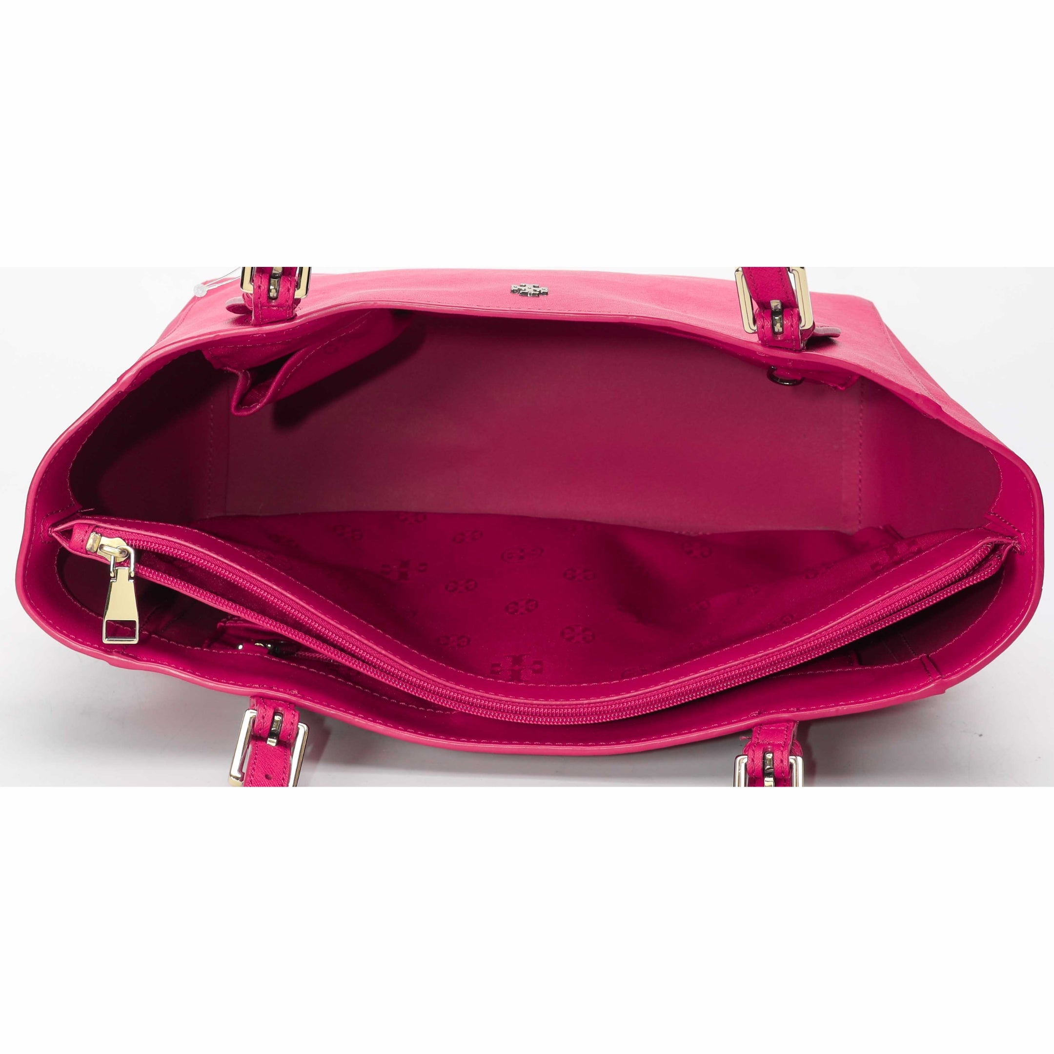 Tory Burch Fuchsia Medium York Buckle Tote