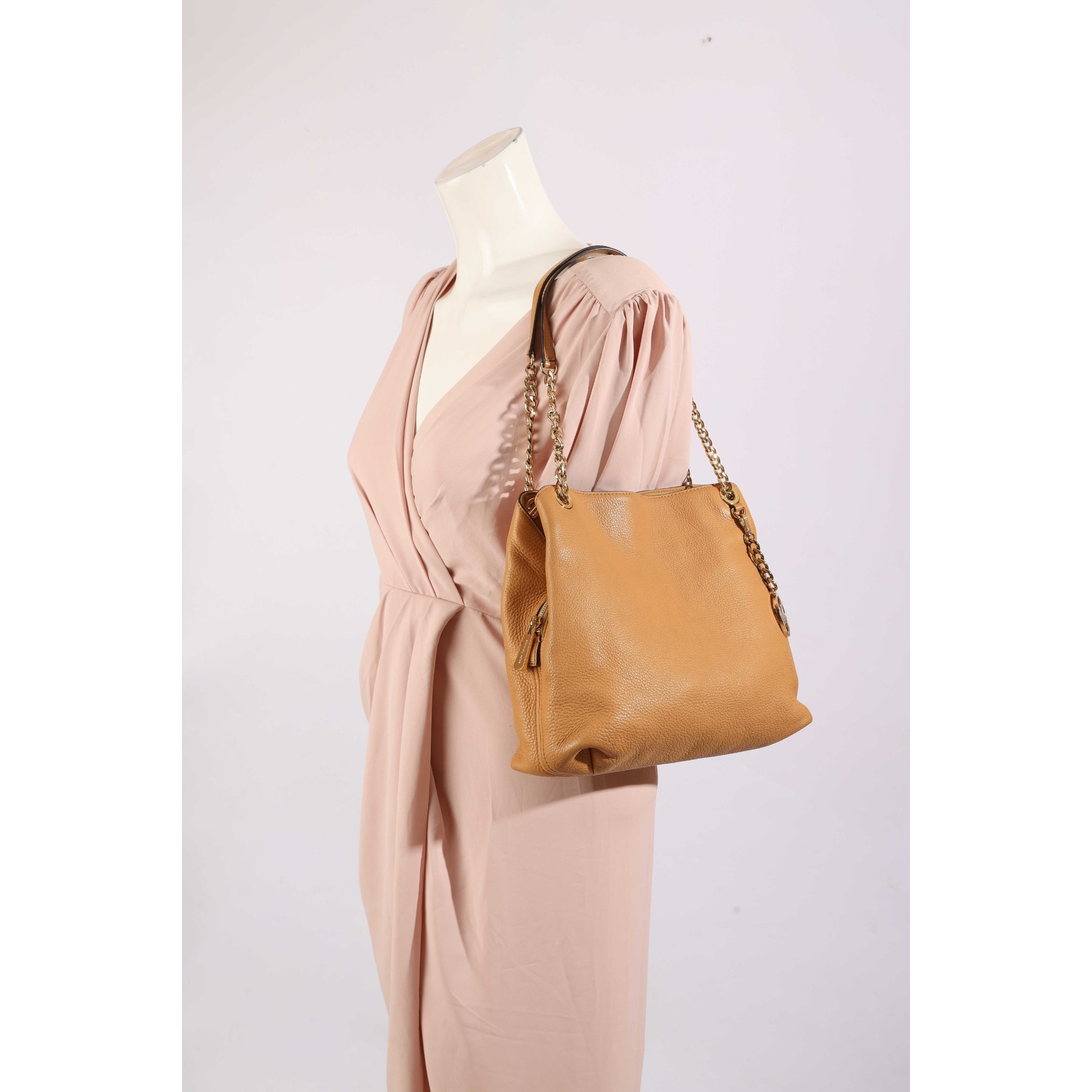 Michael Kors Jet Set Brown Chain Tote
