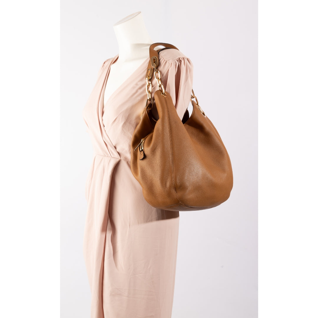 Michael Kors Brown Fulton Hobo Bag