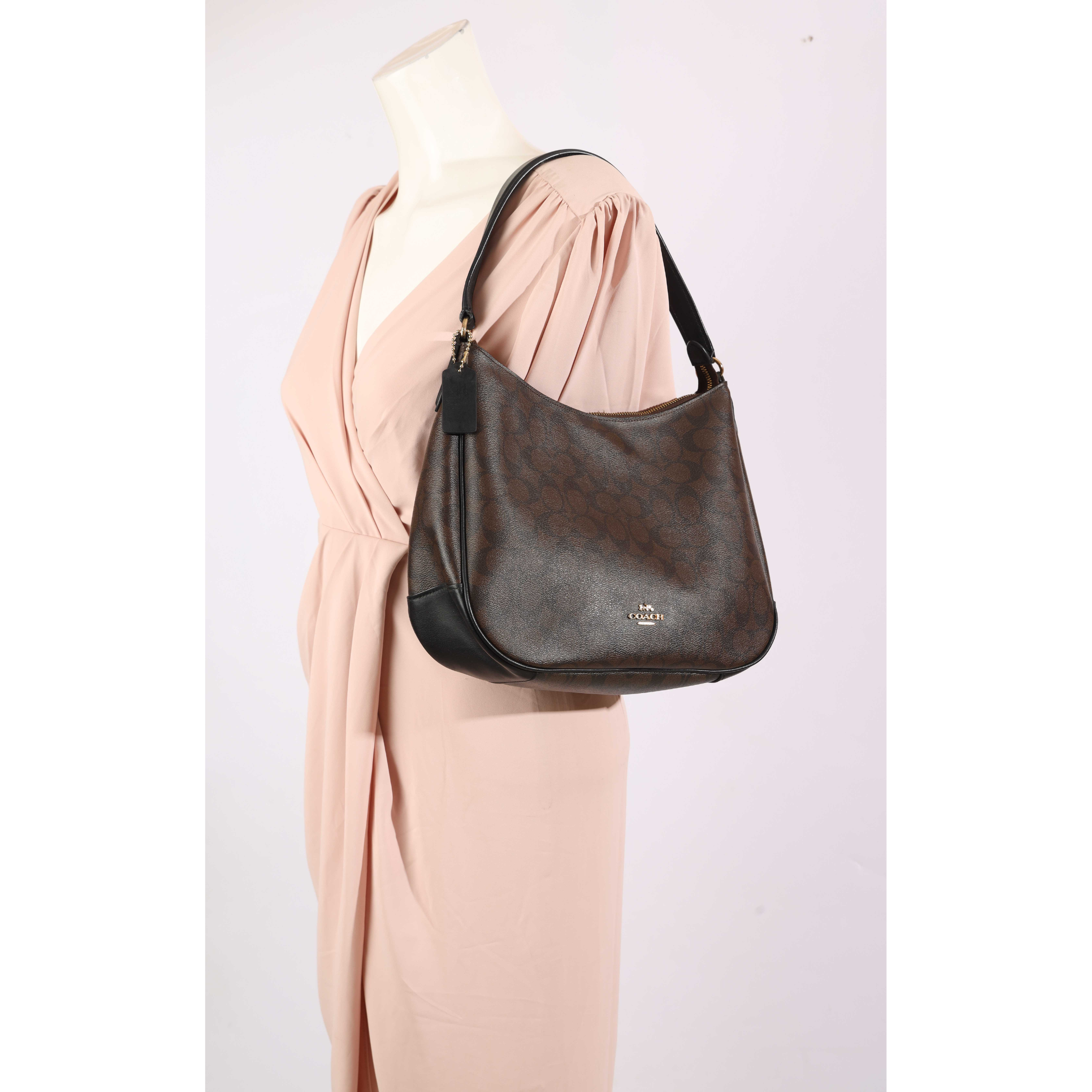 Coach Signature Canvas Hobo