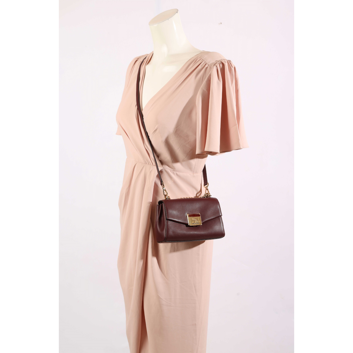 Michael Kors Lita Burgundy Crossbody Bag