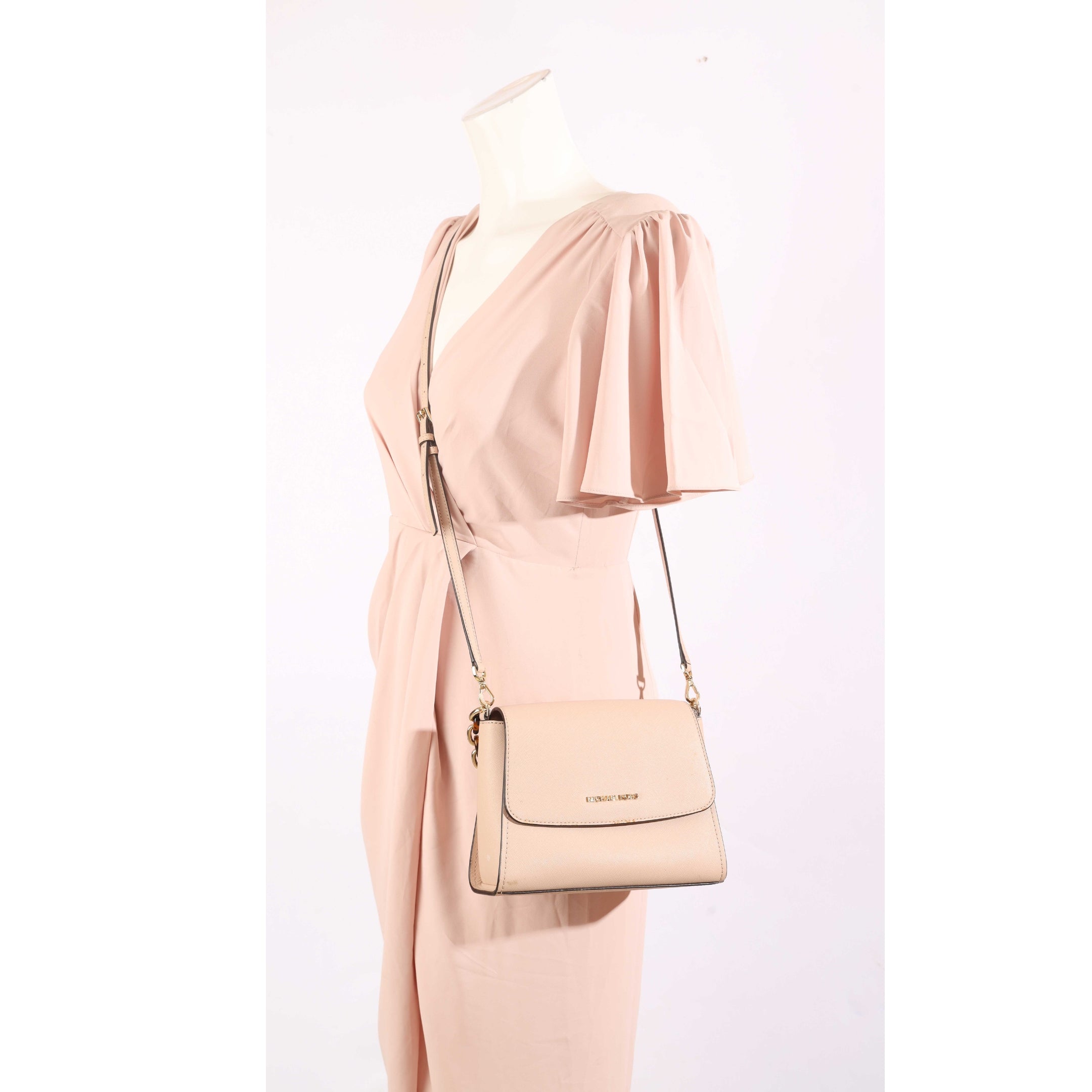 Michael Kors Pink Sofia Satchel Crossbody Bag