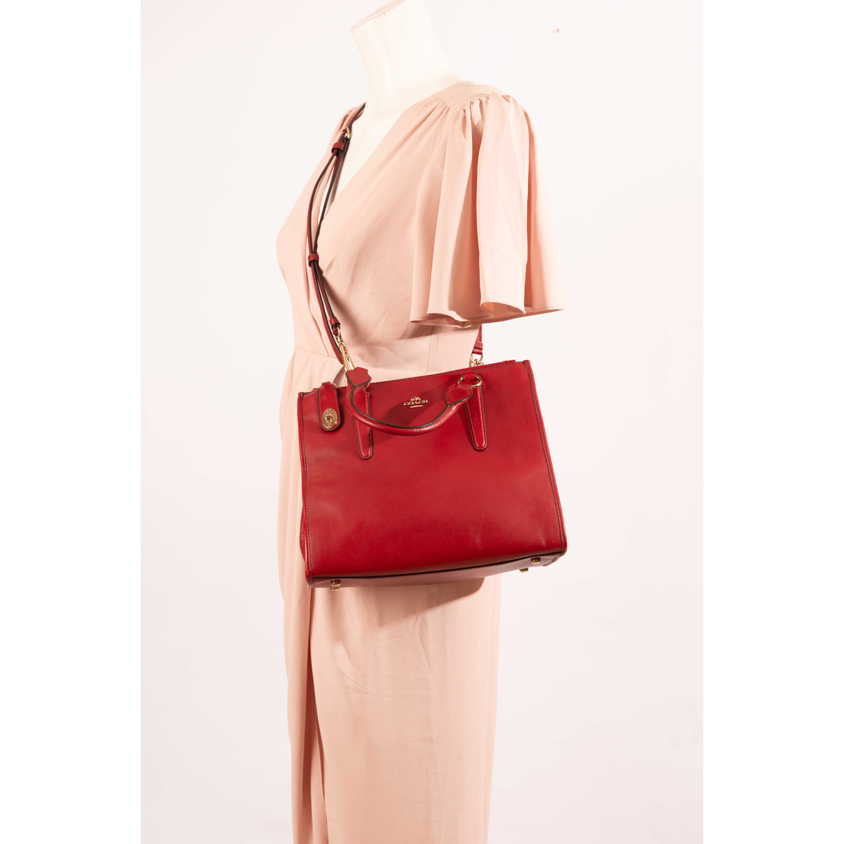 Coach Red Convertible Crossbody Bag