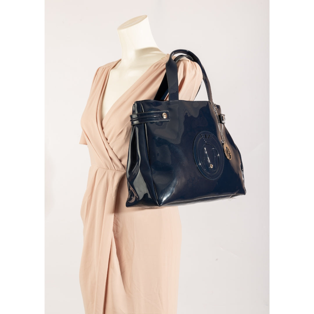 Armani Jeans Patent Leather Tote