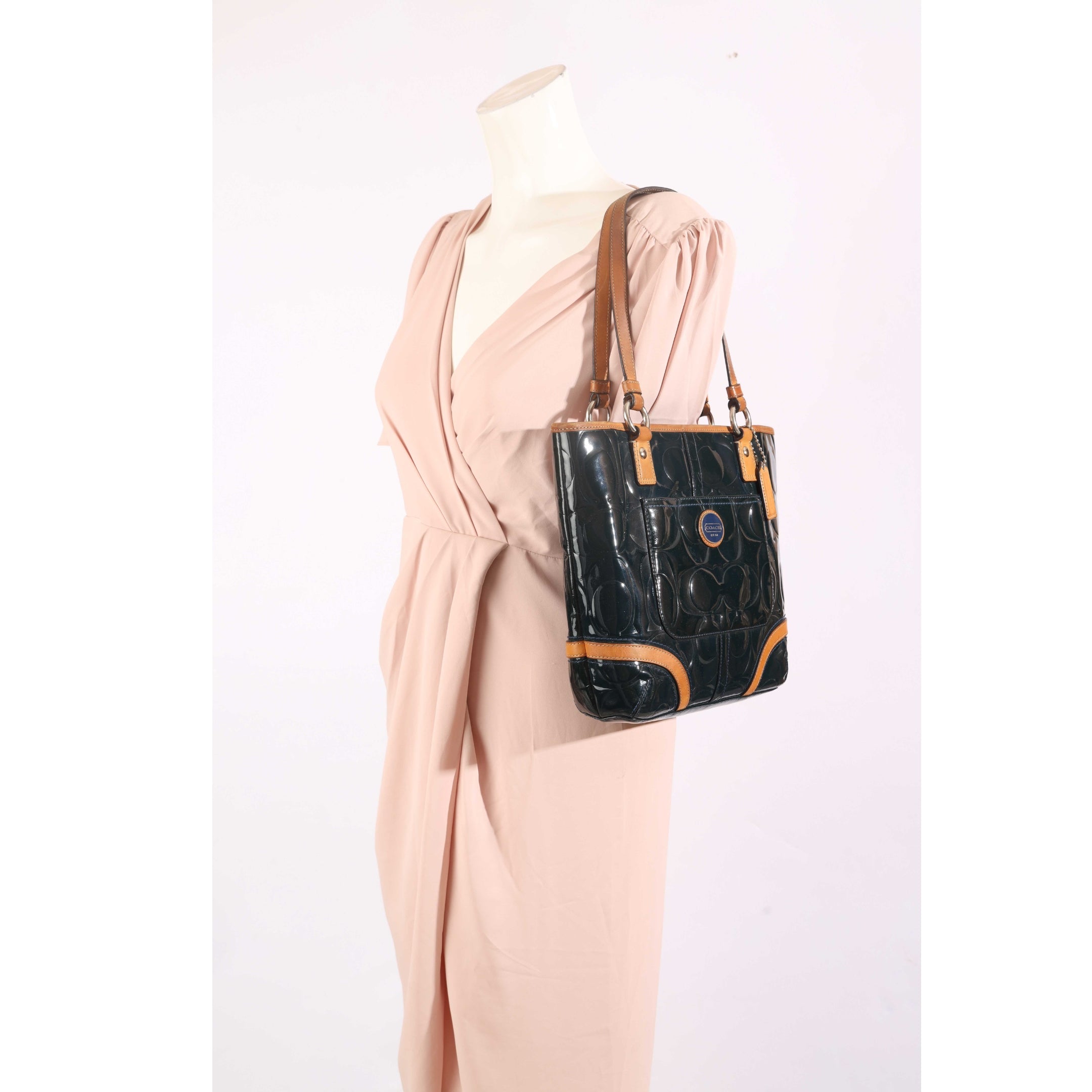 Coach Peyton Green Glossy Tote