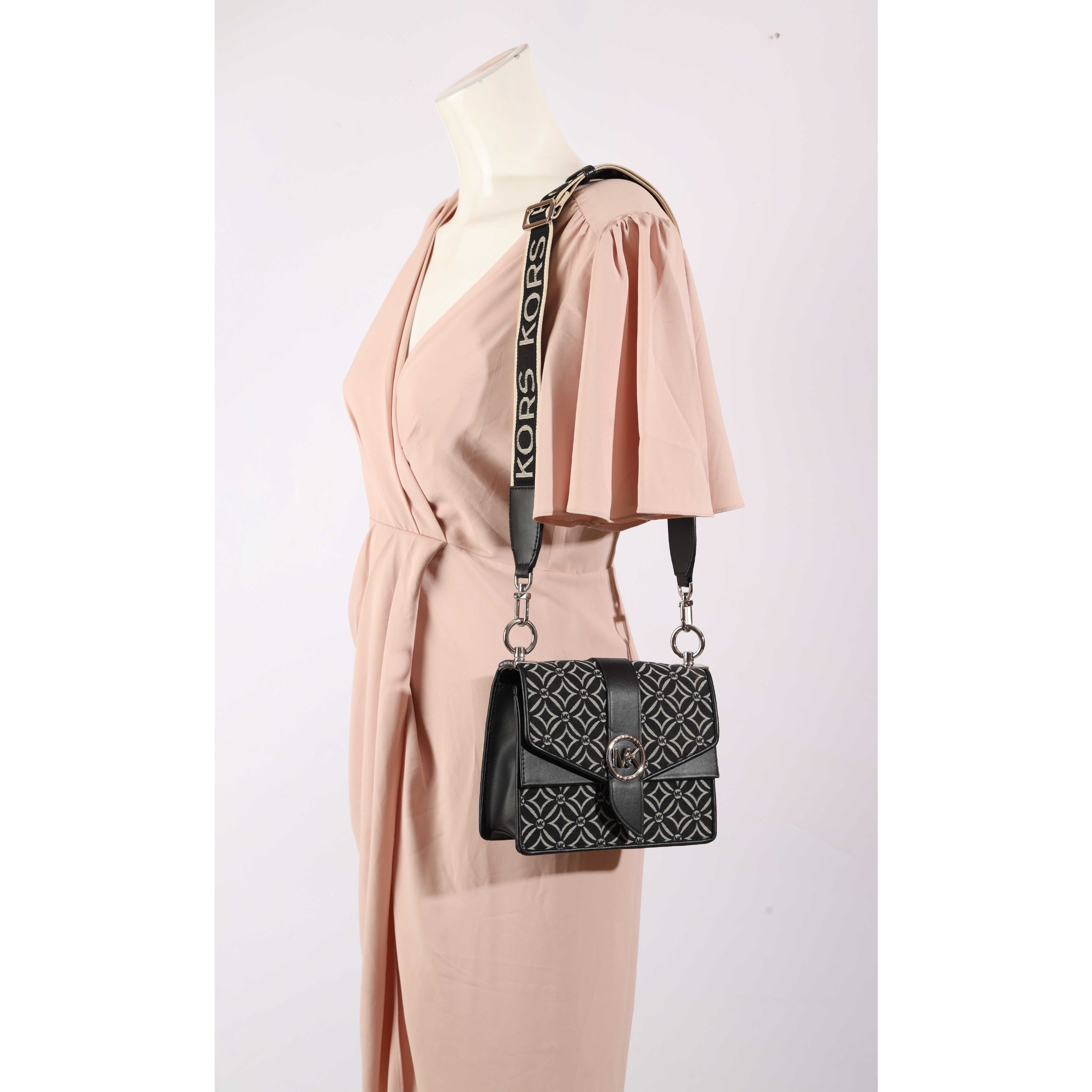 Michael Kors Greenwich Logo Jacquard Crossbody Bag