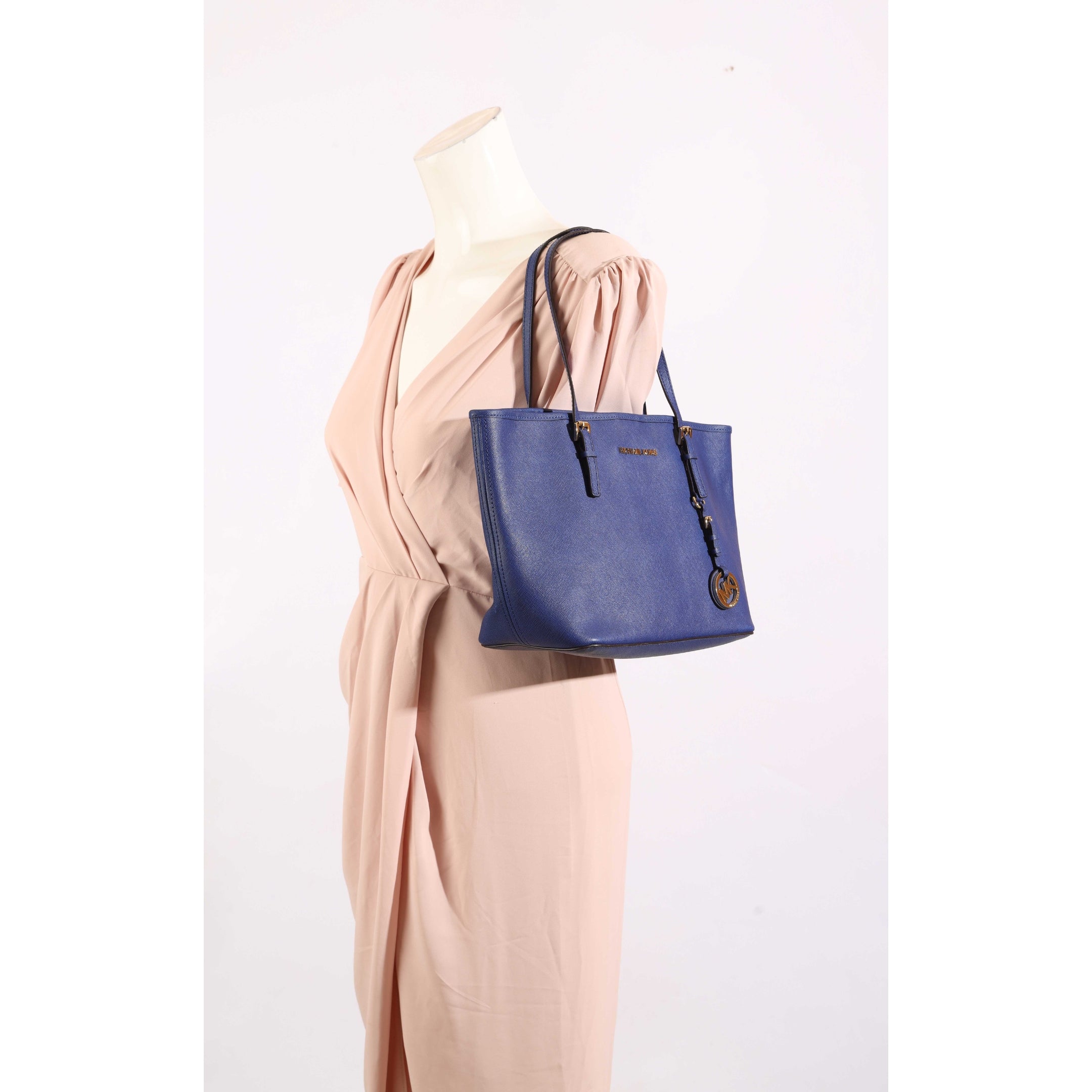 Michael Kors Blue Jet Set Travel Tote