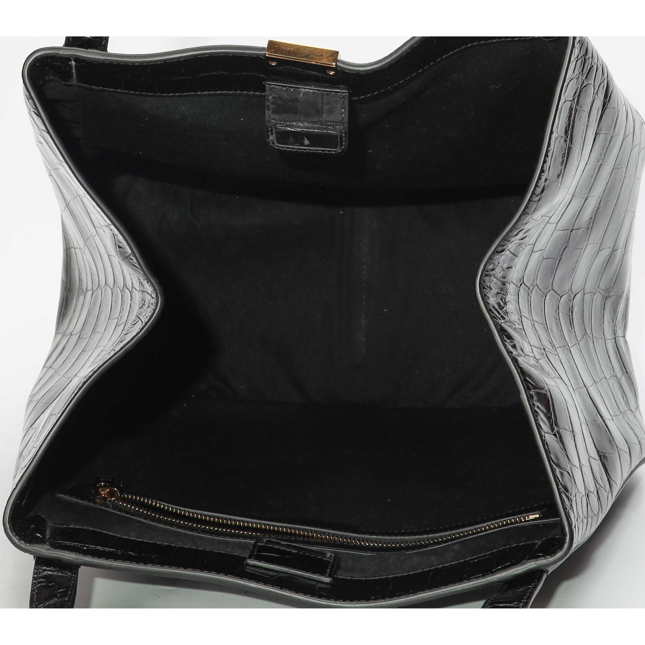 Versace Black Greca Goddess Tote