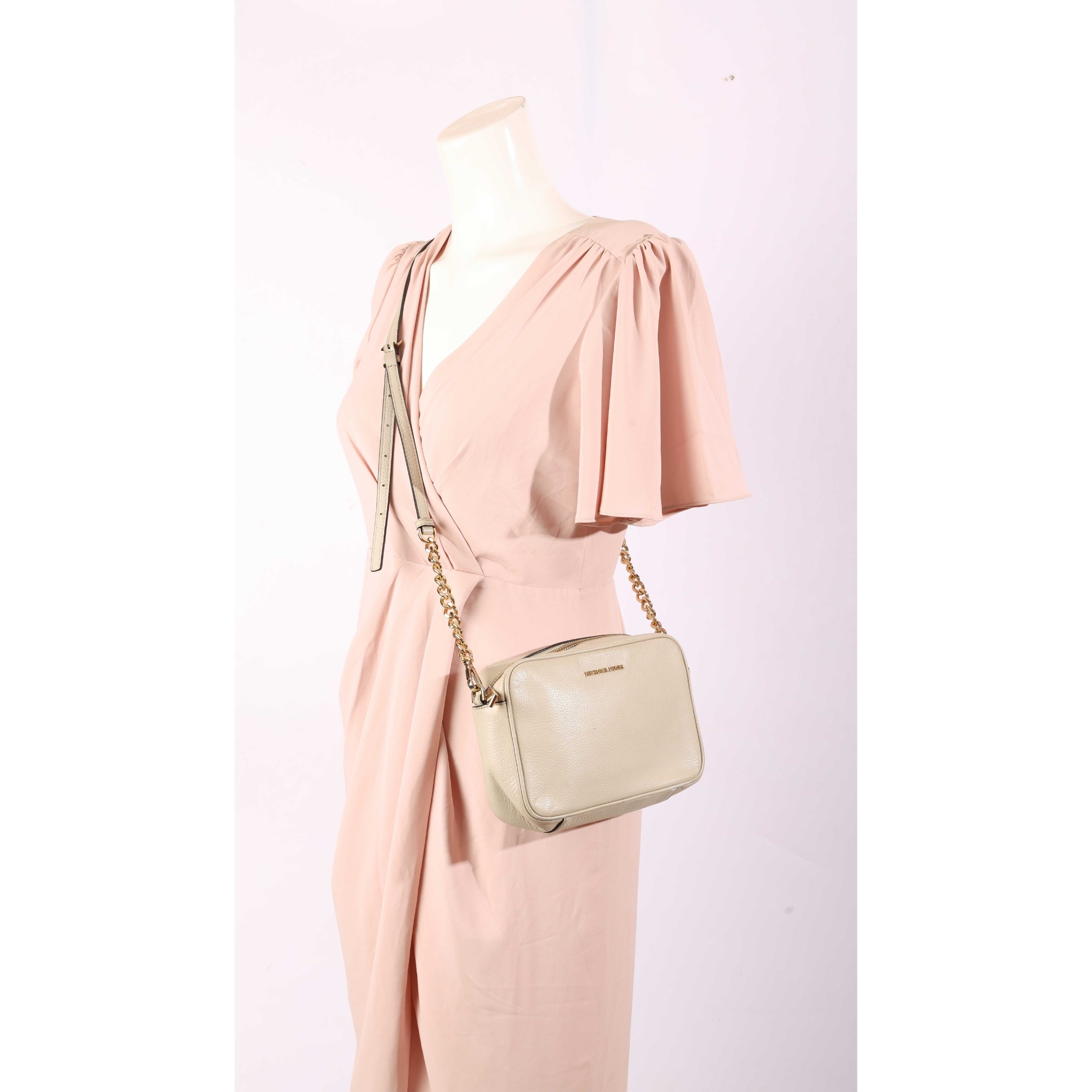 Michael Kors Jet Set Cream Crossbody Bag